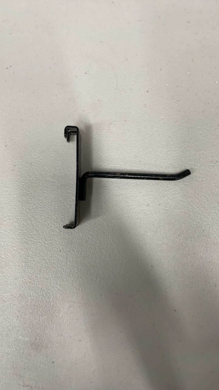 Black Gridwall Hooks 4 (Lot of 40)