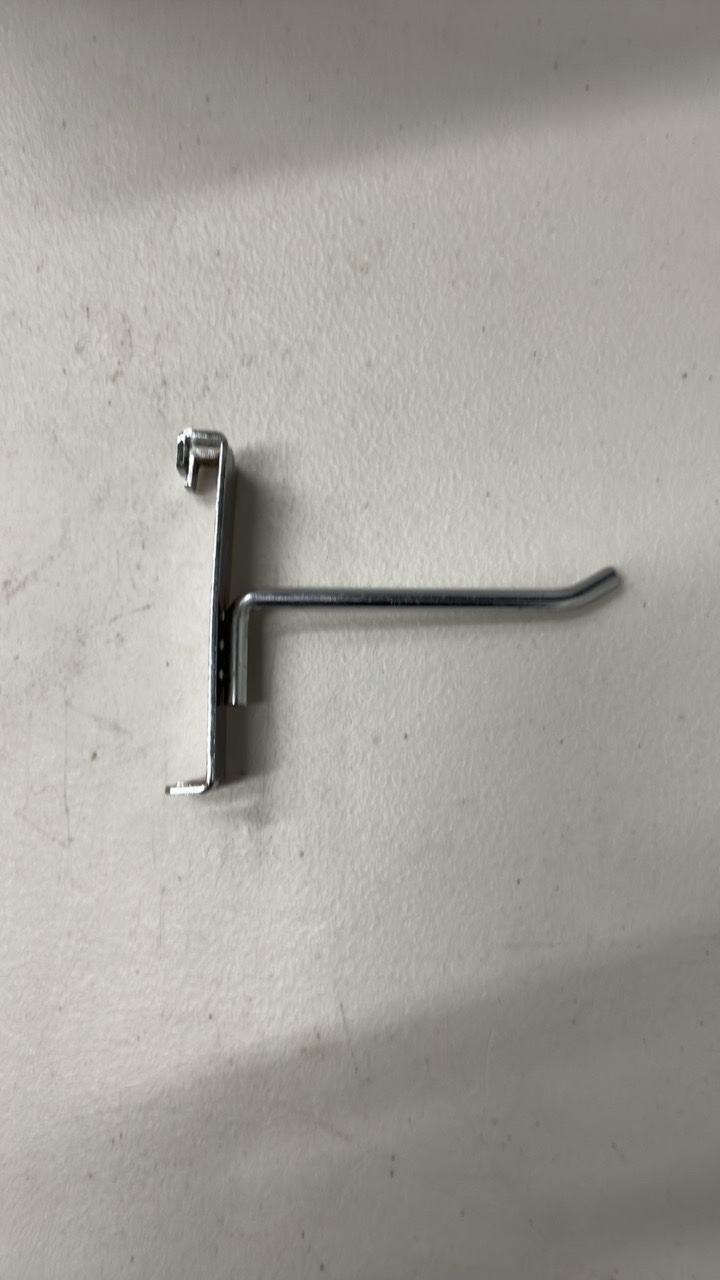 Chrome Gridwall Hook 4 (Lot of 25)