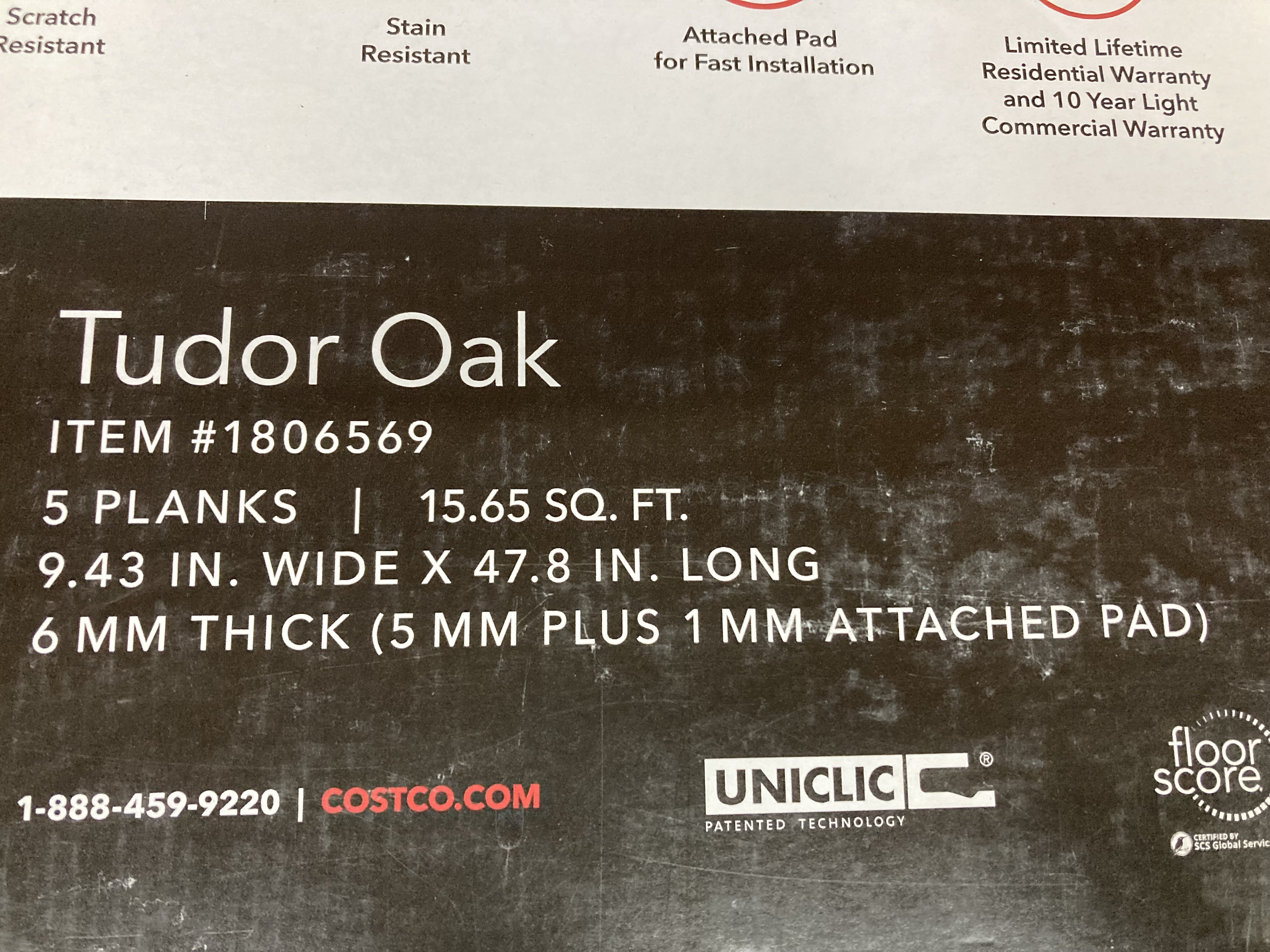 lot 20 image: Mohawk Home Luxury Vinyl Flooring - Tudor Oak (7 boxes)