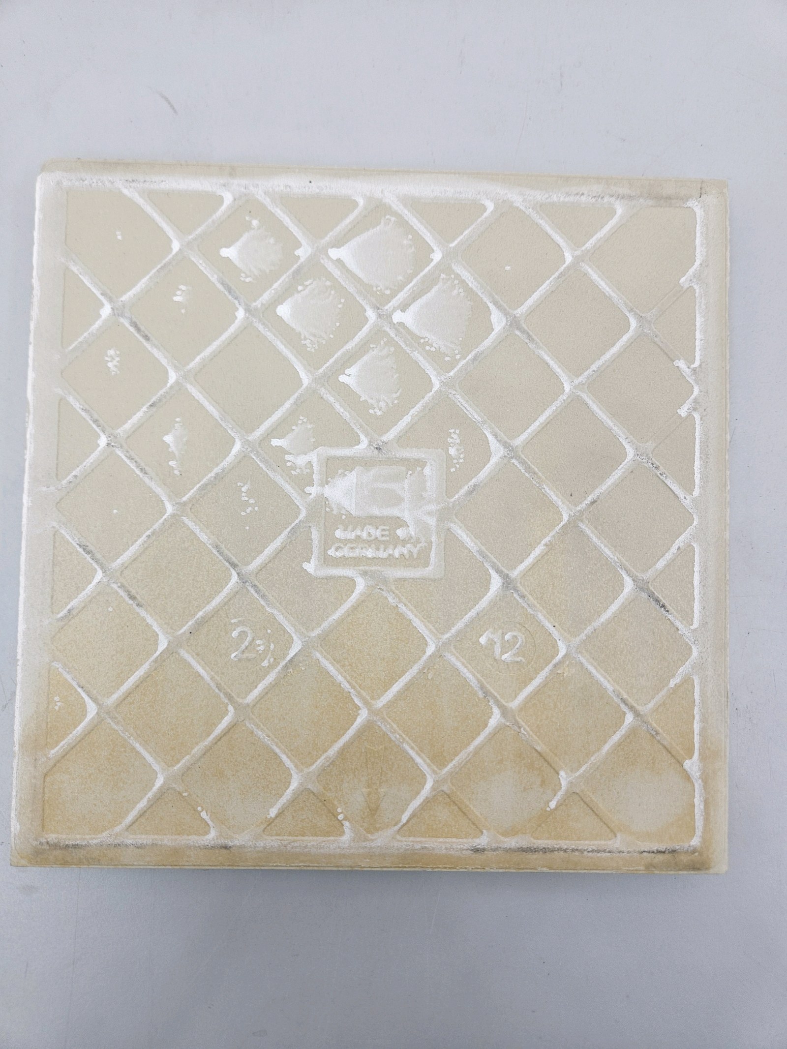 Pallet of Speckled Yellow Agrob Buchtal German Porcelain Stone Tiles 8x8" (60 Boxes)