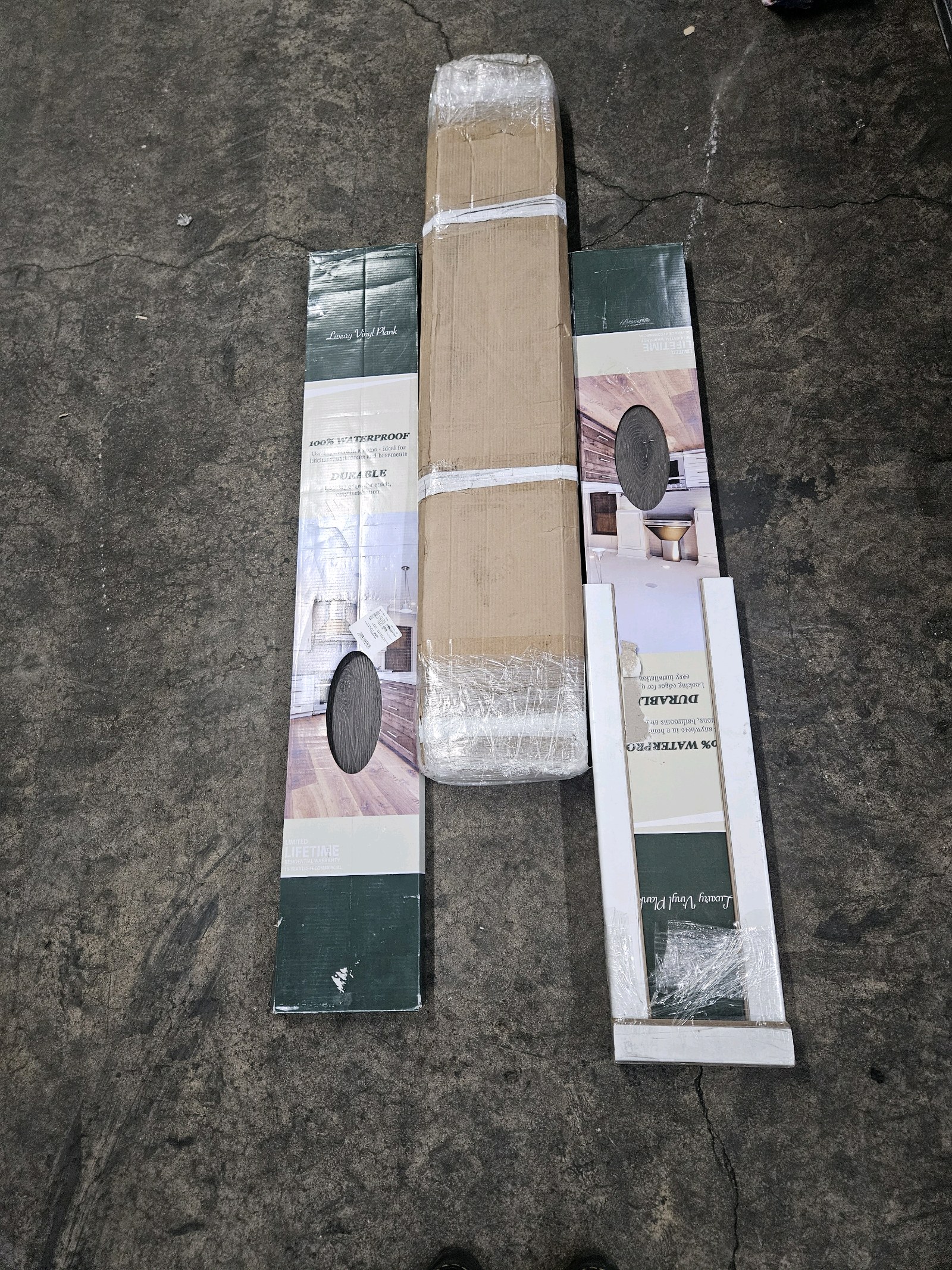 lot 8 image: Luxury Vinyl Wood Plank (3 Boxes)