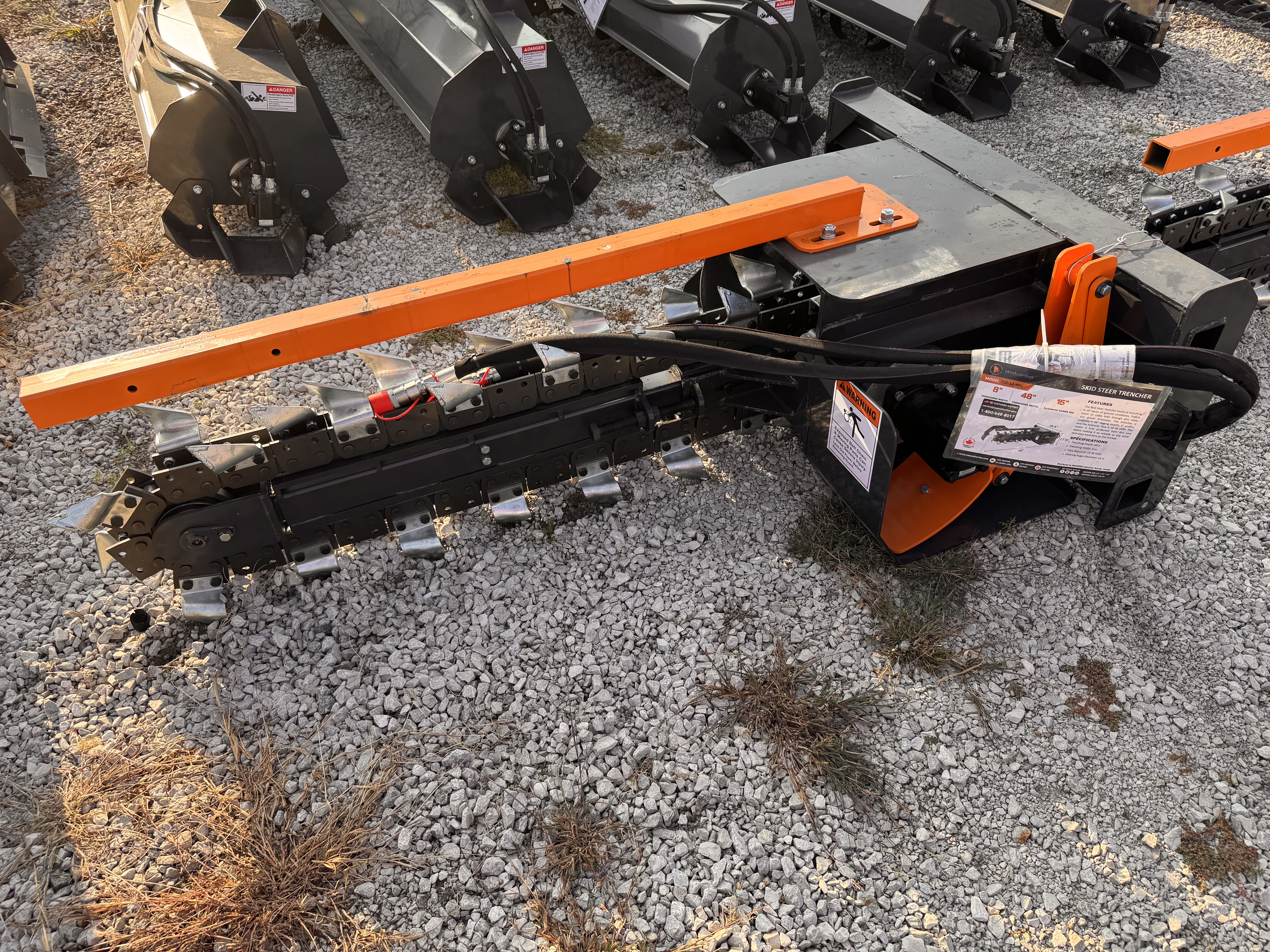 lot 122 image: Wolverine 48 Skid Steer Trencher