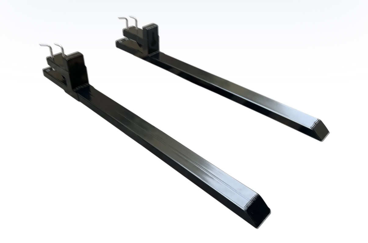 lot 5 image: Non-adjustable clamp-on pallet fork