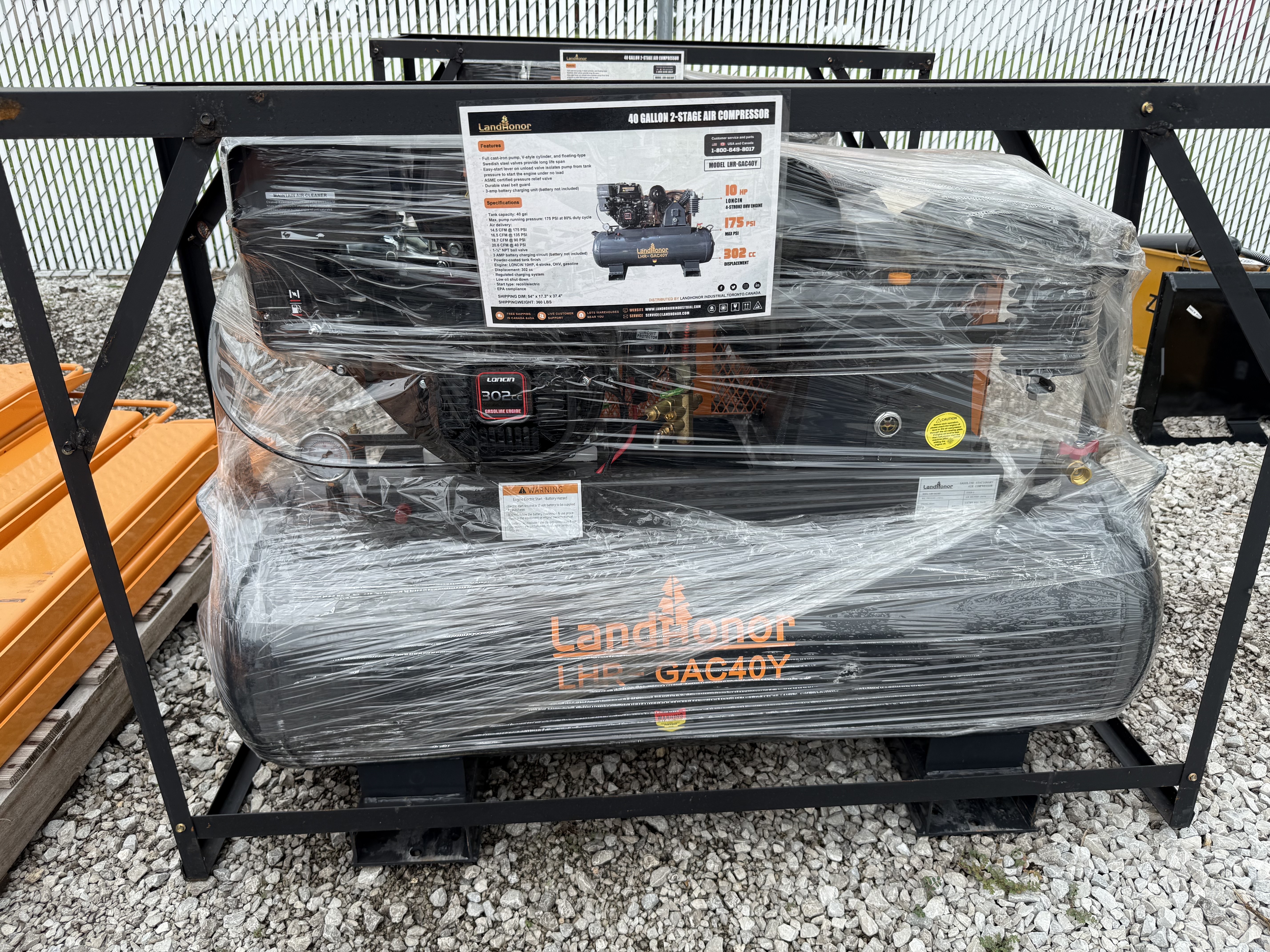 lot 73 image: LandHero 40gal Service Truck Compressor