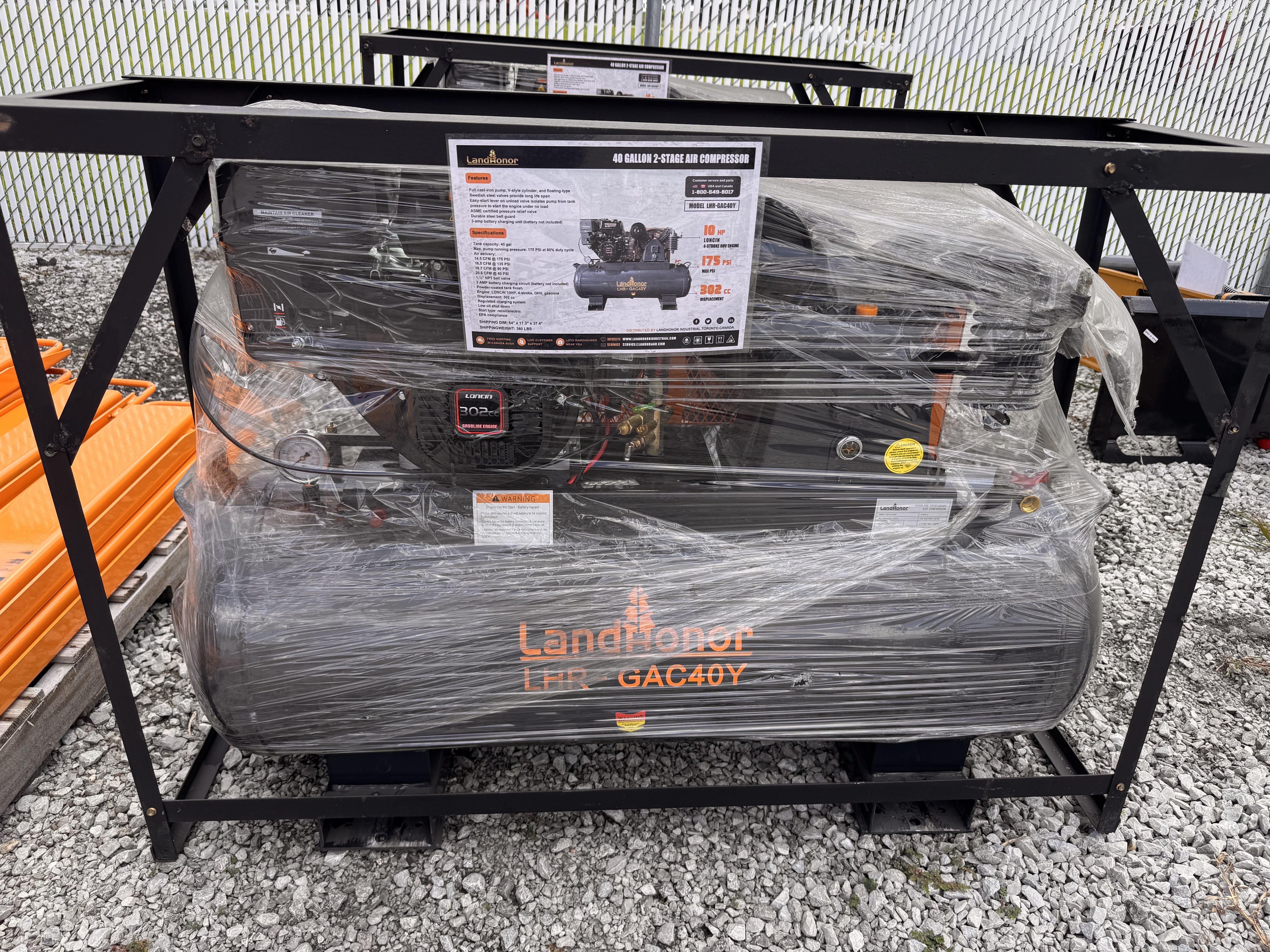 lot 95 image: LandHero 40gal Service Truck Compressor