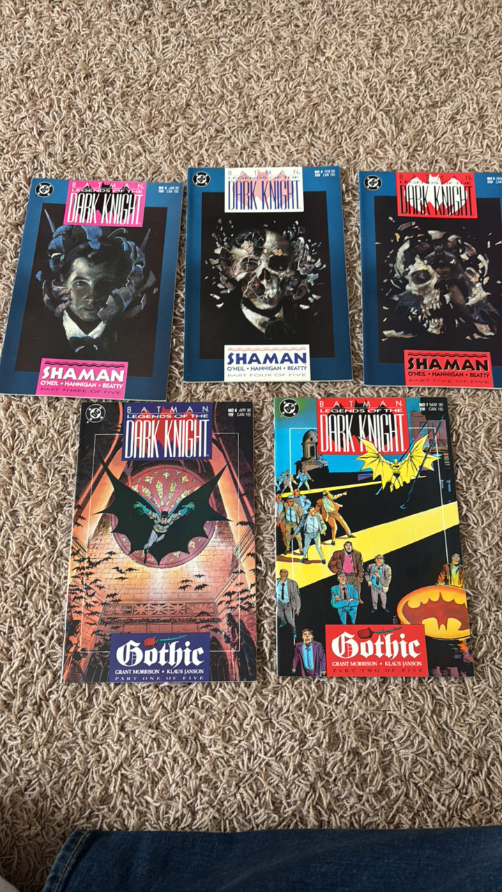 lot 112 image: Batman Legends of the Dark Knight Comic Book Lot, 5 Comics, Numbered 3,4,5,6,7