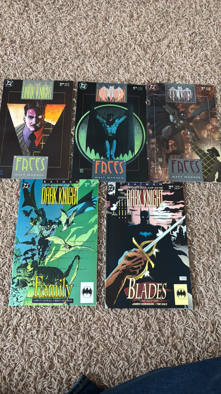 lot 117 image: Batman Legends of the Dark Knight Comic Book Lot, 5 Comics, Numbered 28,29,30,31,32