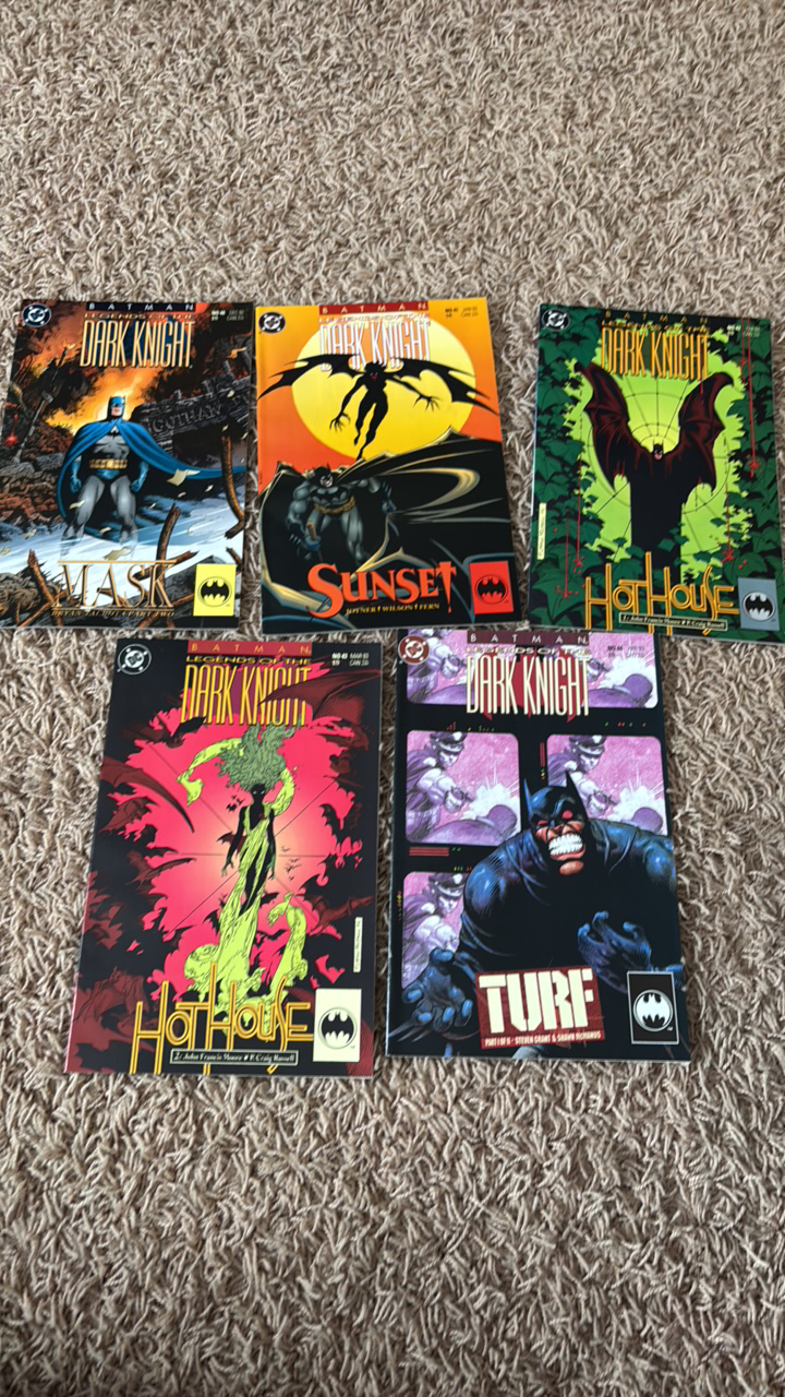 lot 119 image: Batman Legends of the Dark Knight Comic Book Lot, 5 Comics, Numbered 40,41,42,43,44