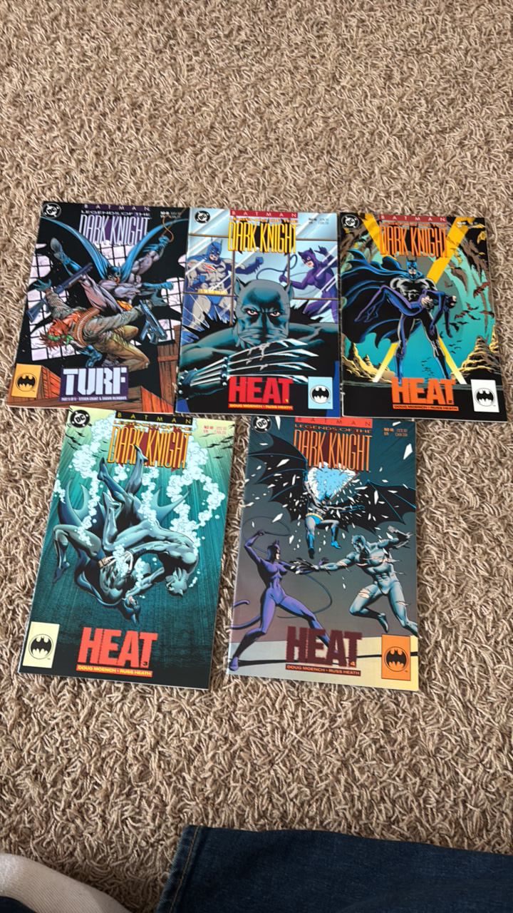 lot 120 image: Batman Legends of the Dark Knight Comic Book Lot, 5 Comics, Numbered 45,46,47,48,49