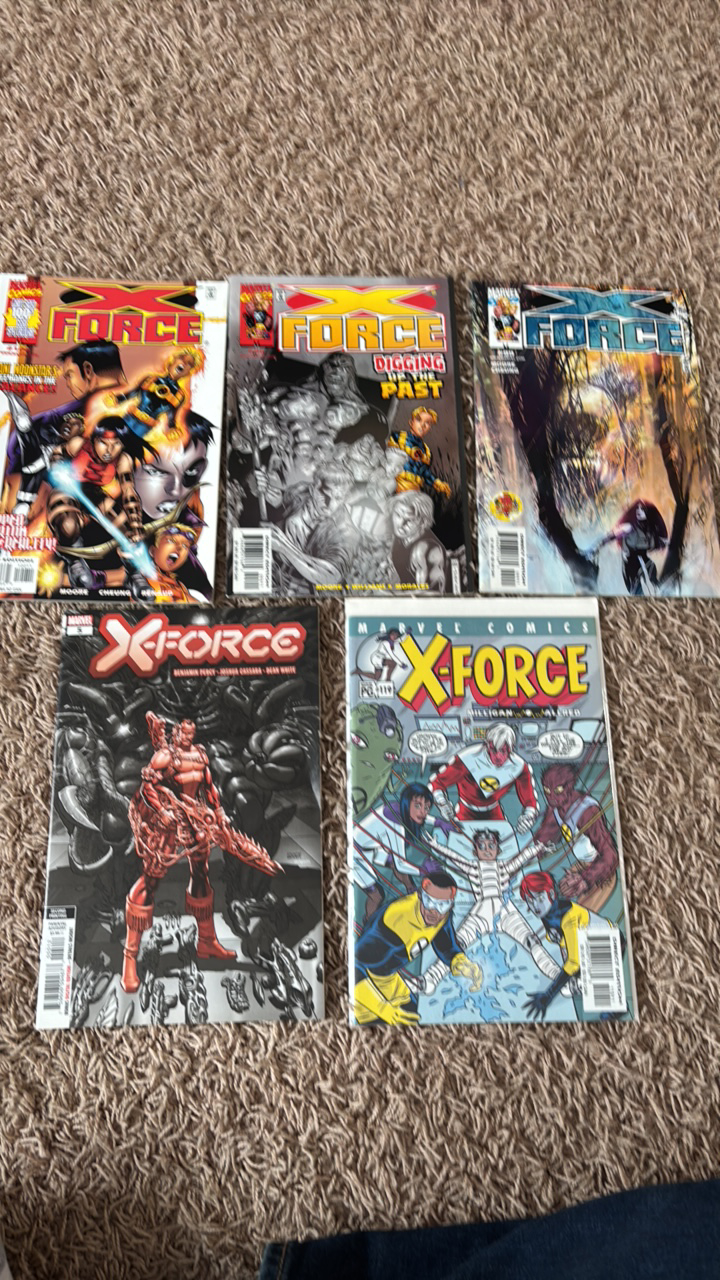 lot 130 image: X-Force Comic Book Lot, 5 Comics in Lot (Spinoff Series From X-Me )