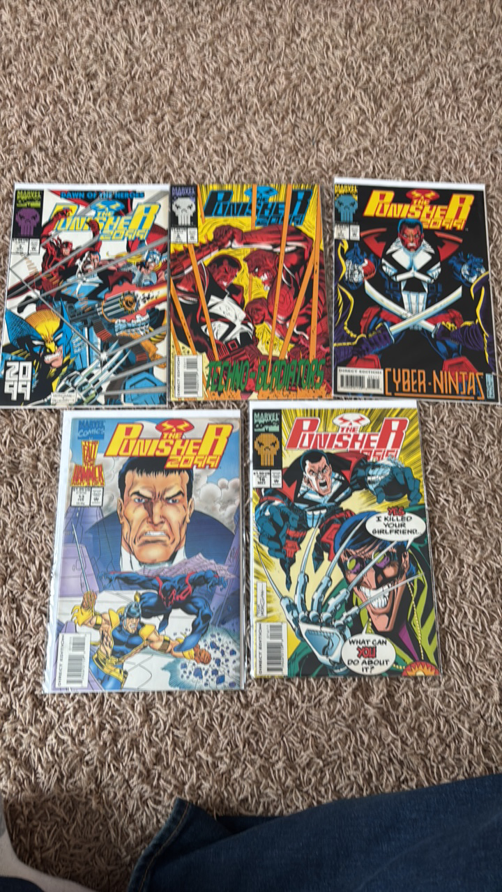 lot 135 image: Punisher 2099 Comic Book Series, 5 Comic Books in Lot