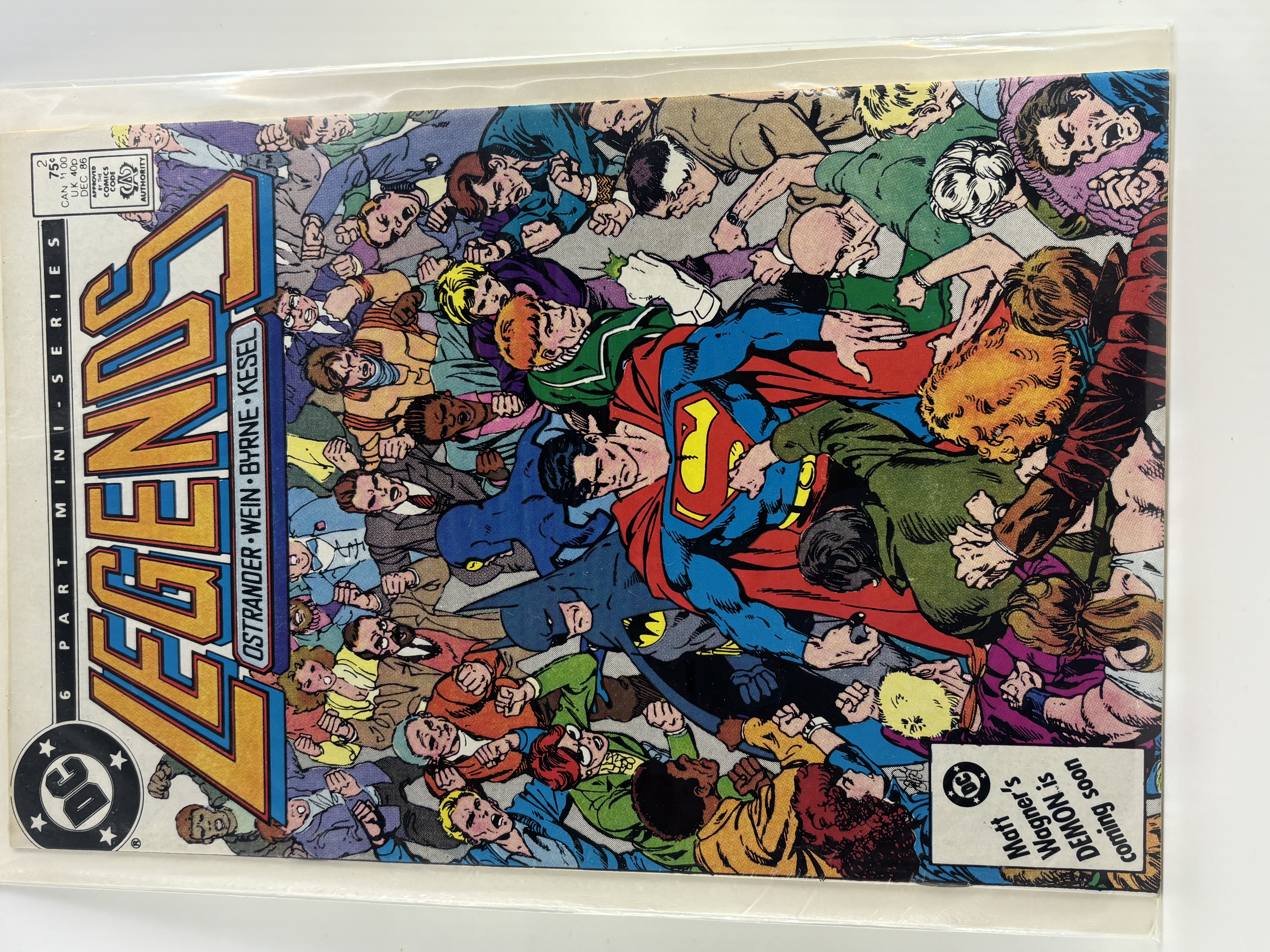 lot 145 image: Legends DC Comic Book Issue #2, Comic Superman, Green Lantern and Batman Featured