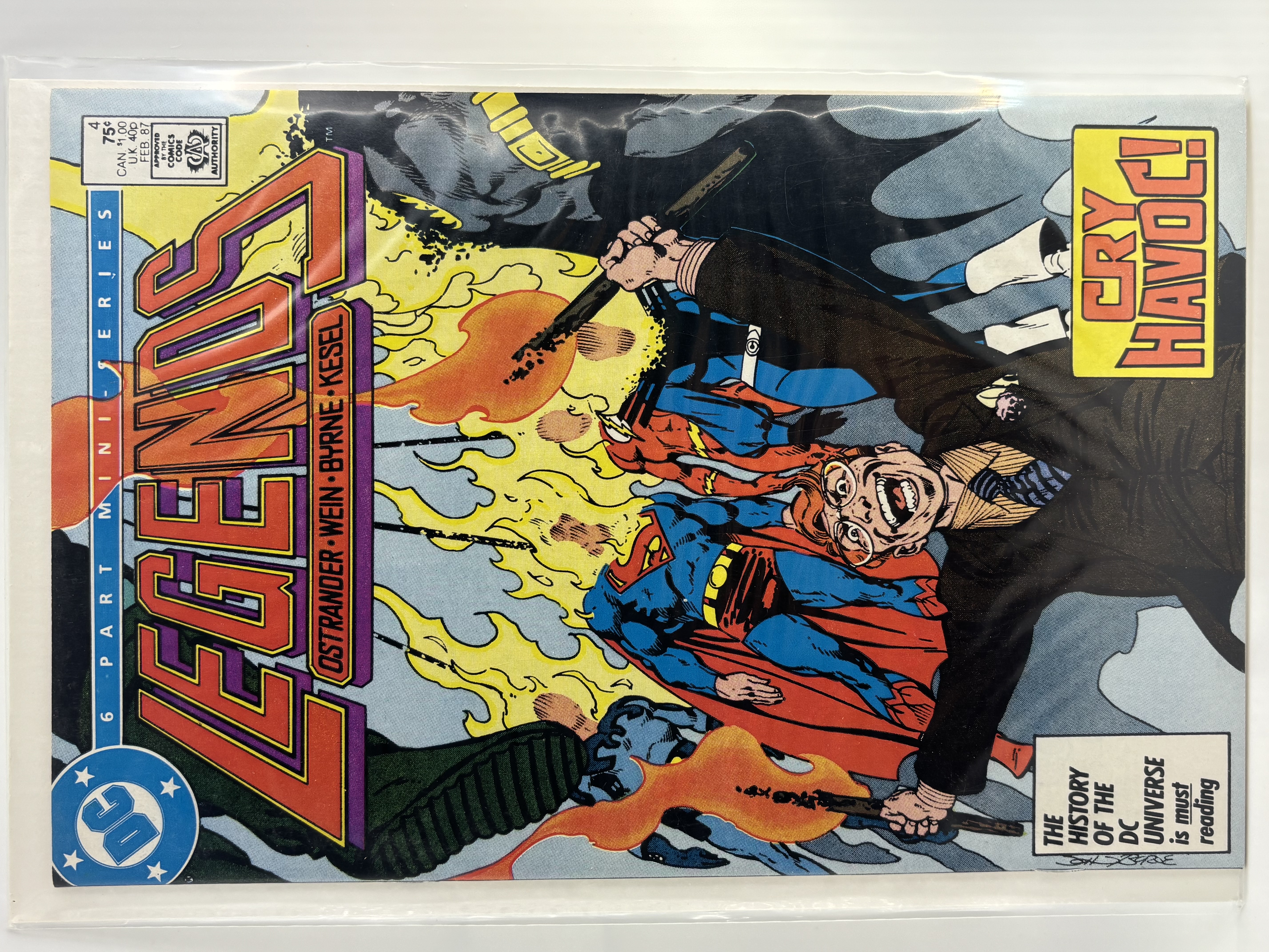 lot 146 image: DC Legends Comic Book #4 Comic Book, Batman, Superman Featured