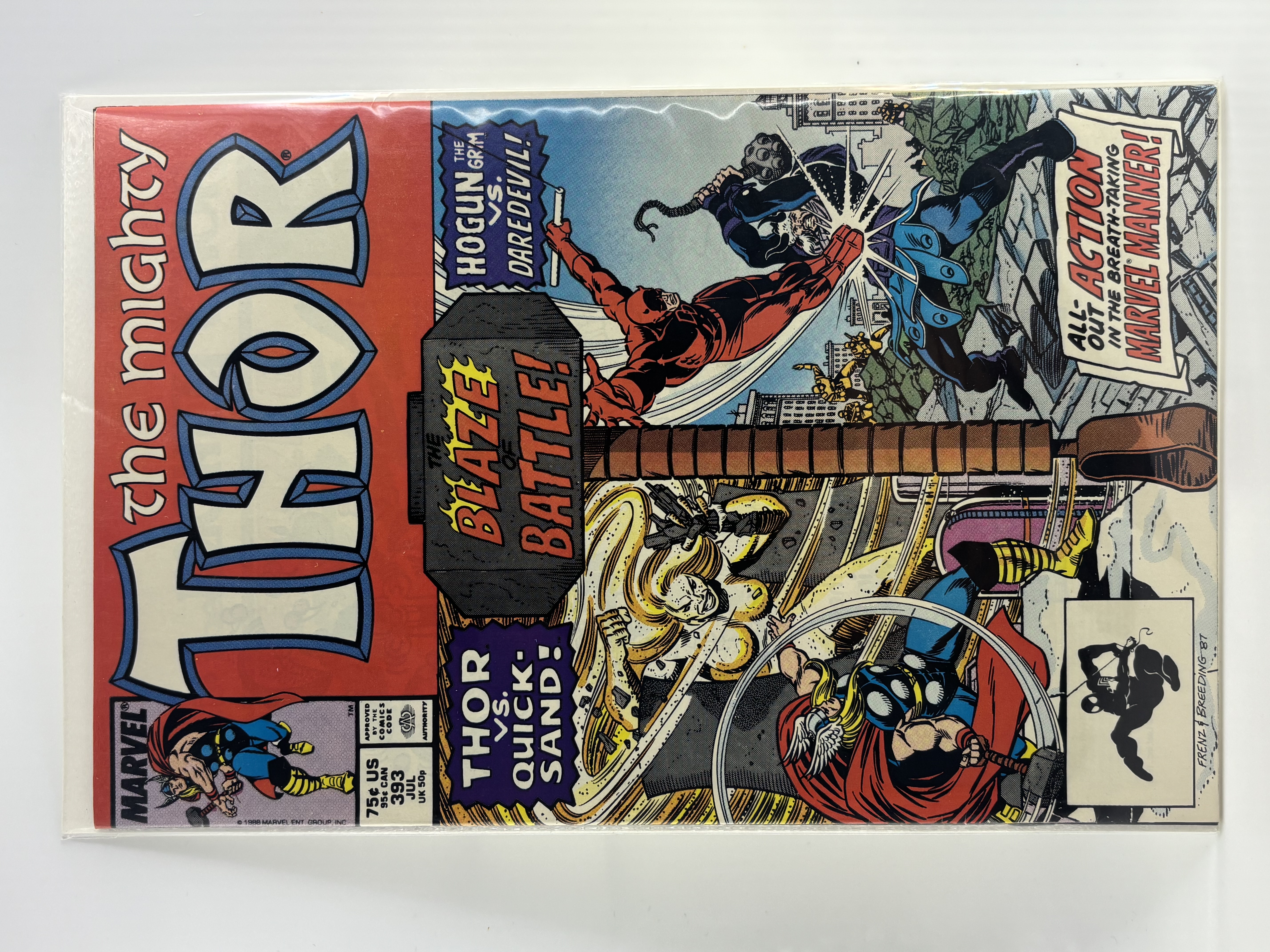 lot 148 image: The Almighty Thor #393 Marvel Vintage Comic Book