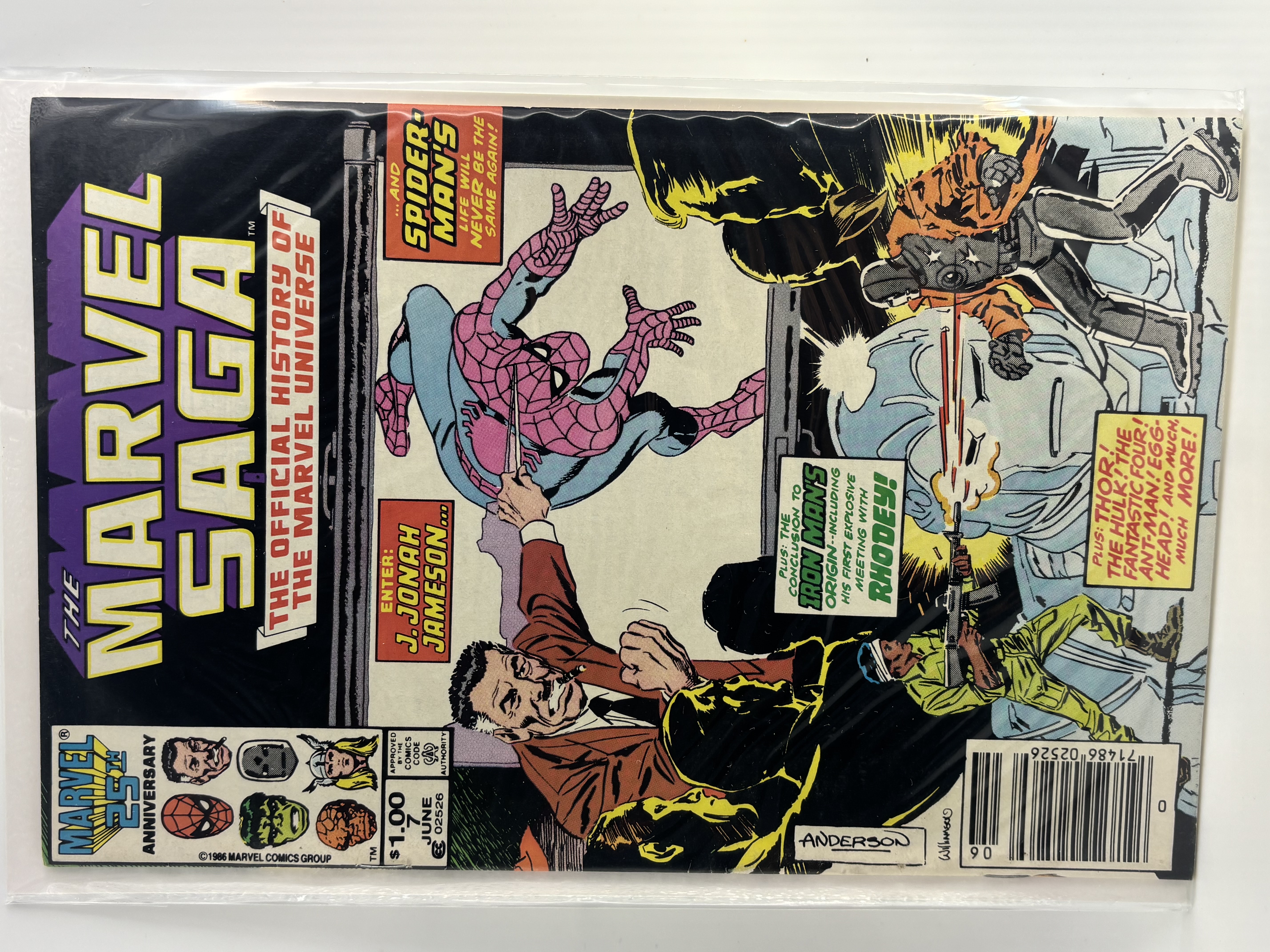 lot 150 image: The Marvel Saga Official Historyof Marvel Universe #7
