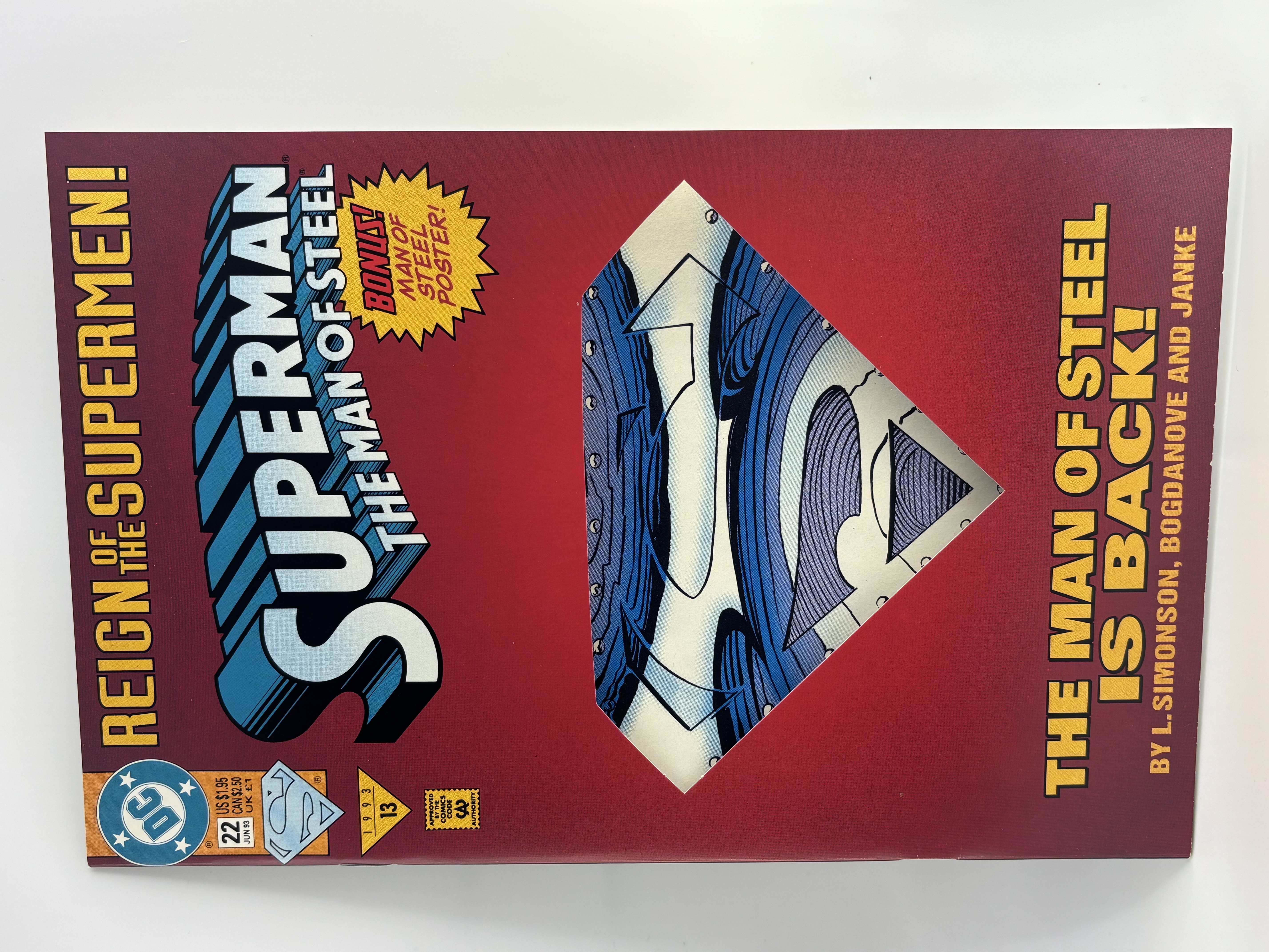 lot 153 image: Superman the Man of Steel Special Issue #22 DC Comics