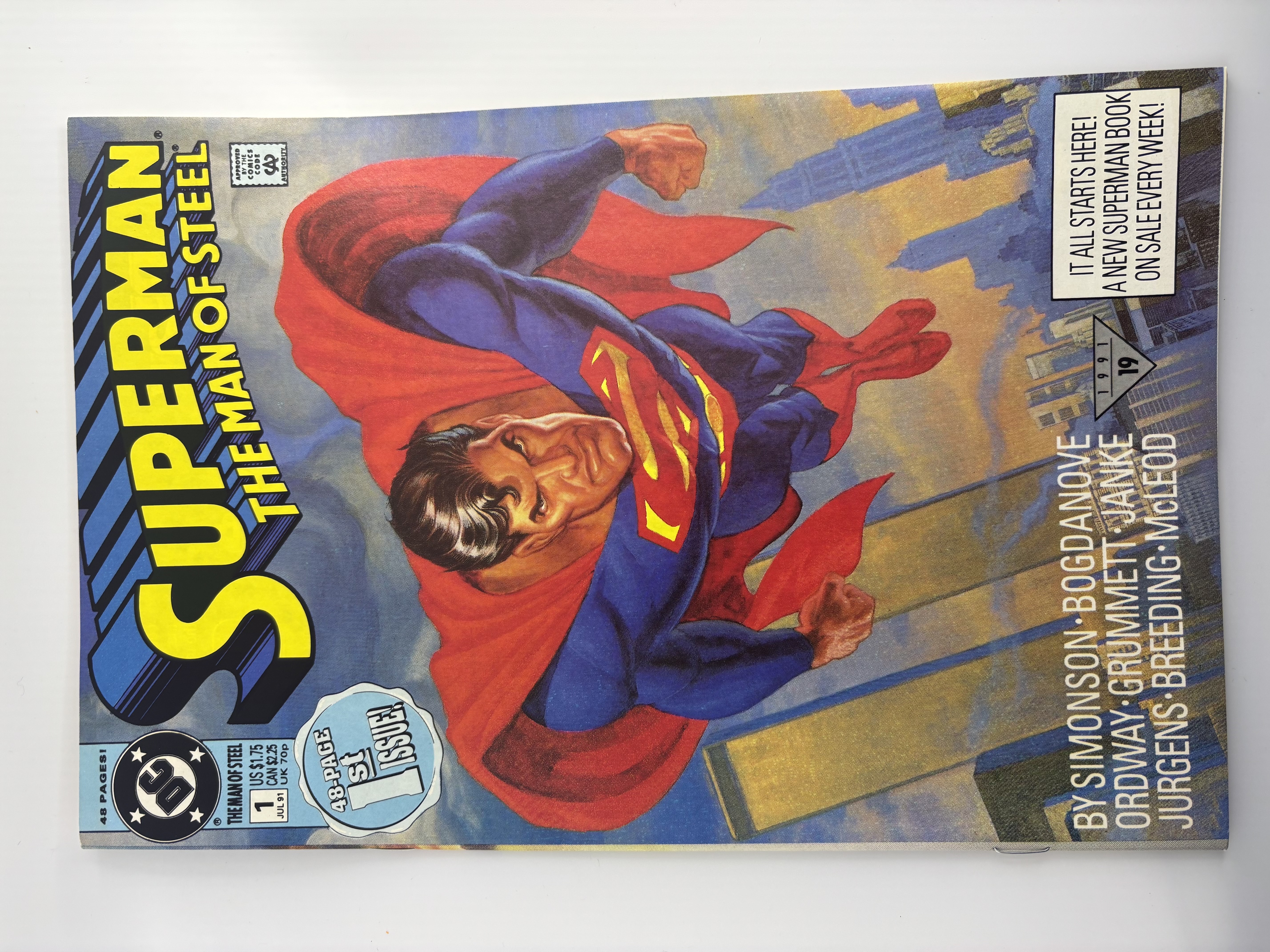 lot 155 image: Superman The Man of Steel 1st Issue DC Comics