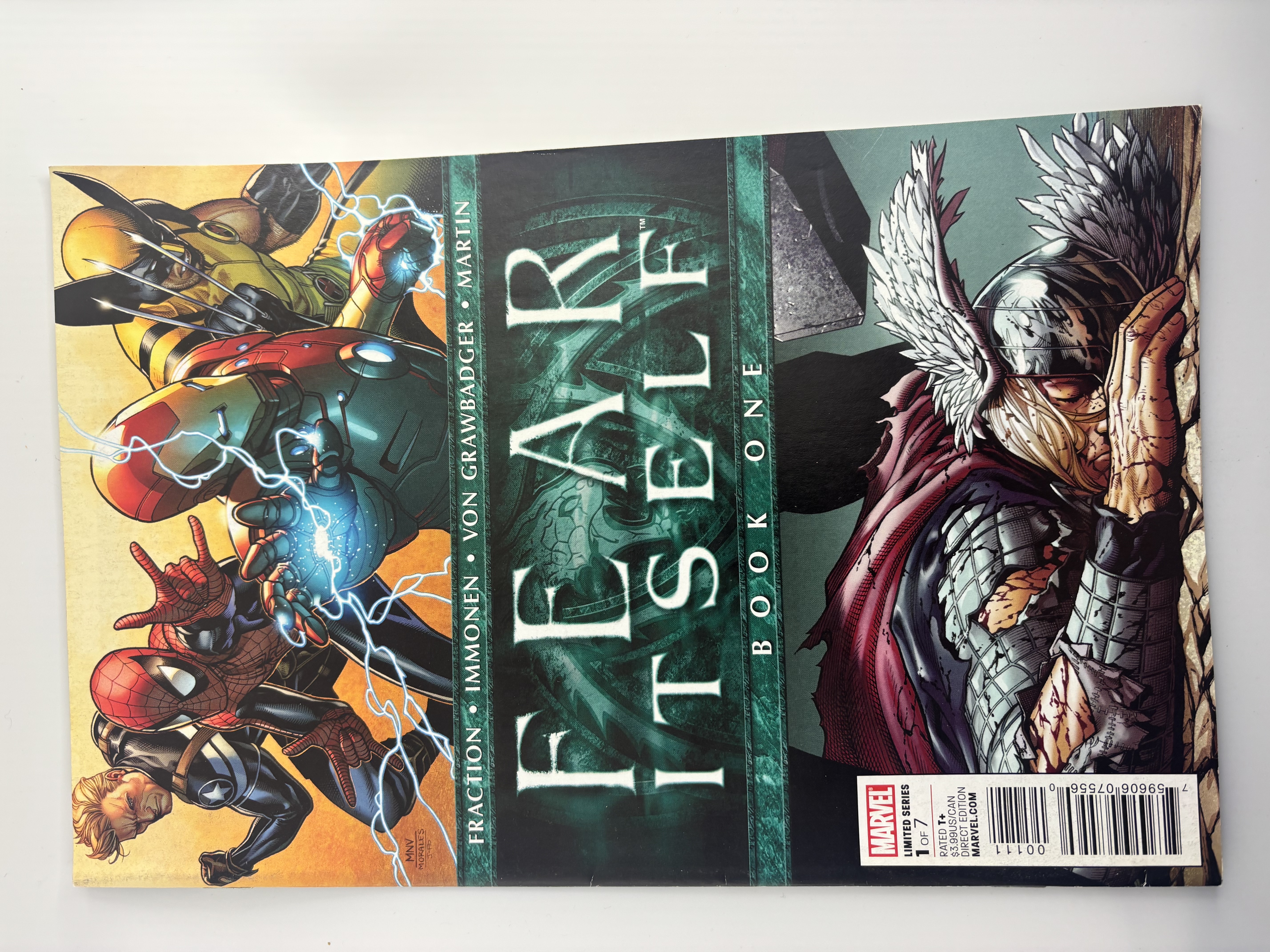 lot 173 image: Marvel Fear Itself Mini Series First Issue of Seven, Iron Man, Wolverine, Captain America, Spiderman and More