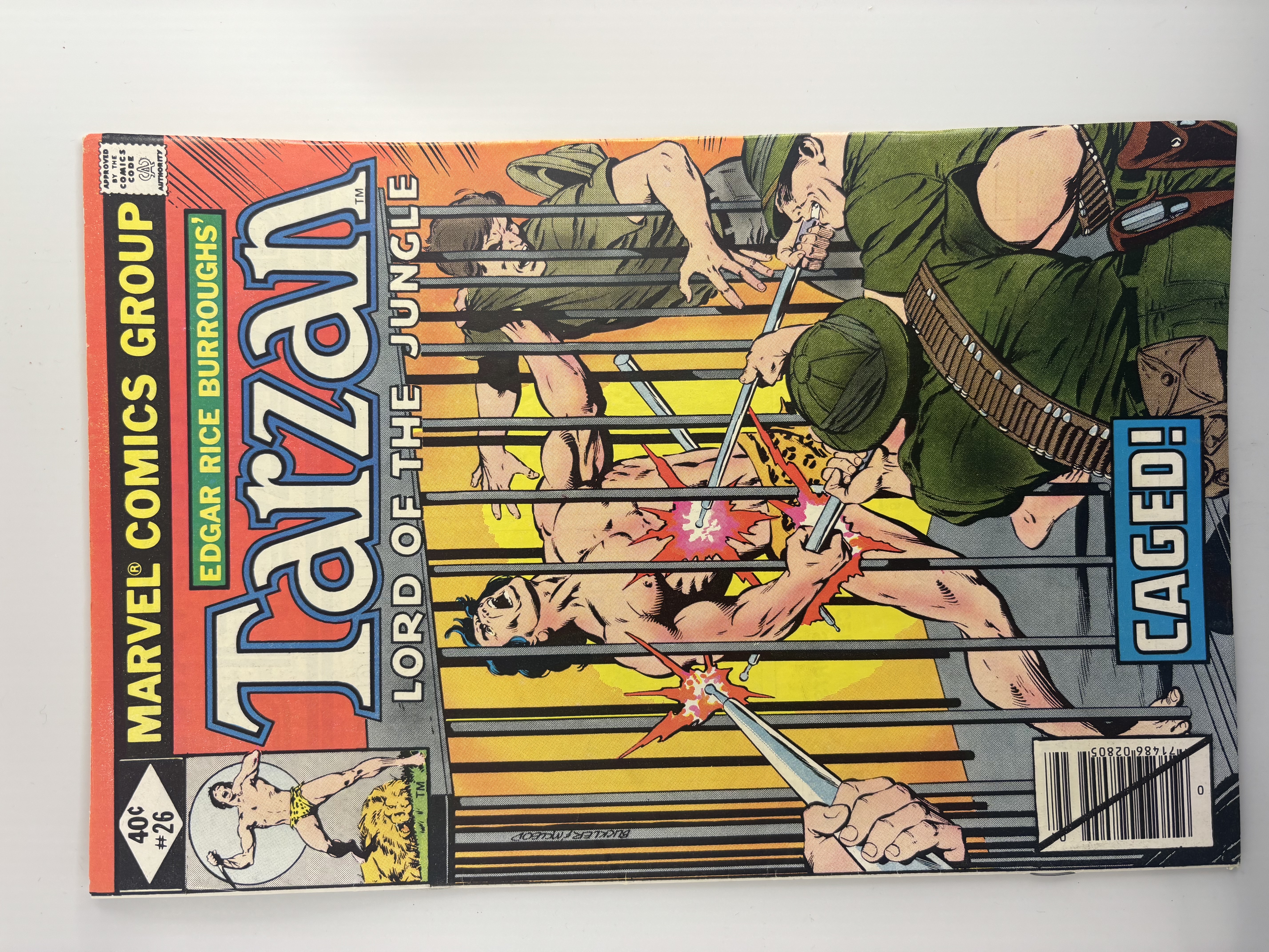 lot 188 image: Tarzan Lord of the Jungle Vintage Conic Book #26 Marvel Comics