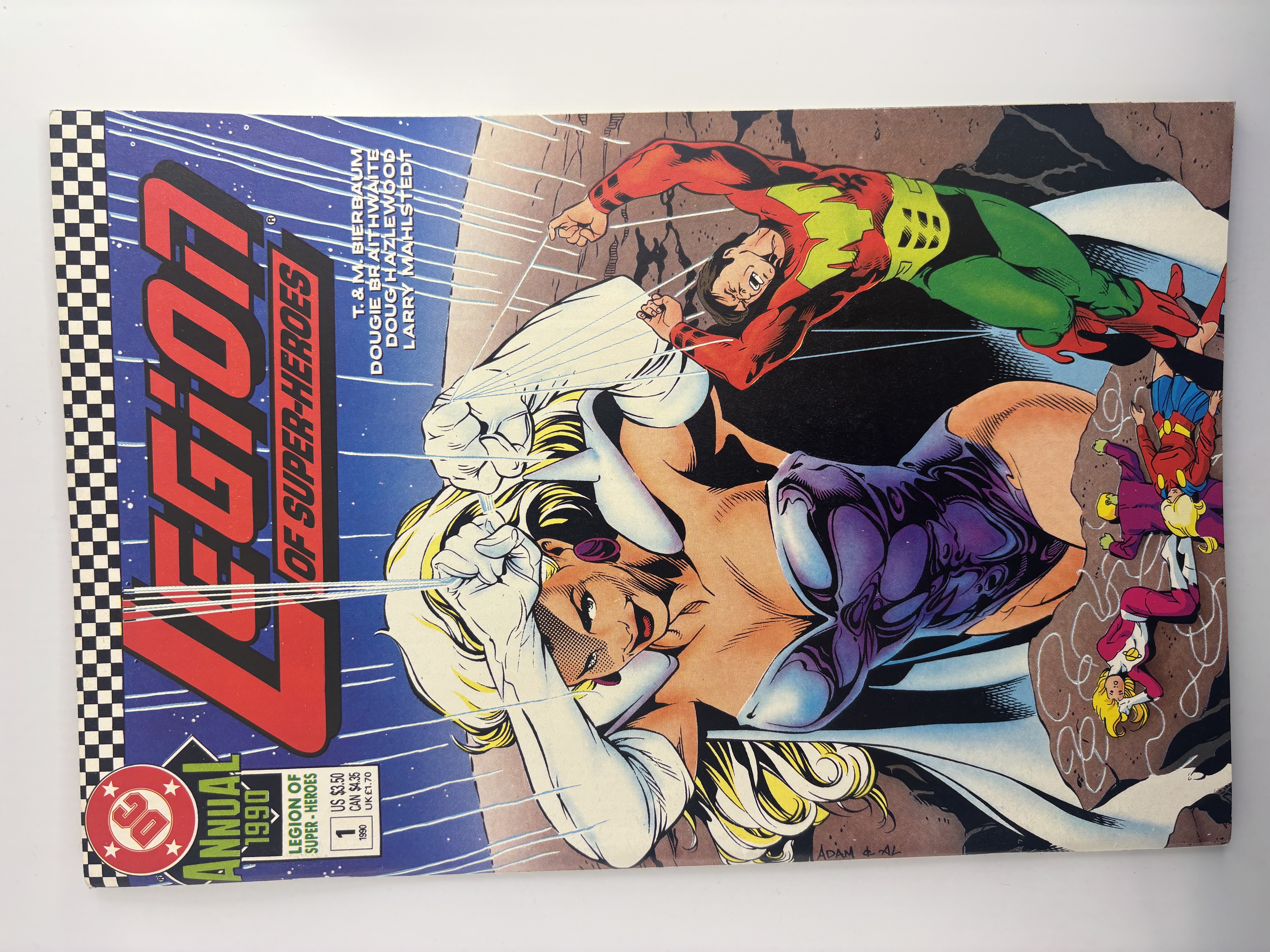 lot 189 image: Legions of Super-Heroes Annual 1990 Issue #1 DC Comics Book