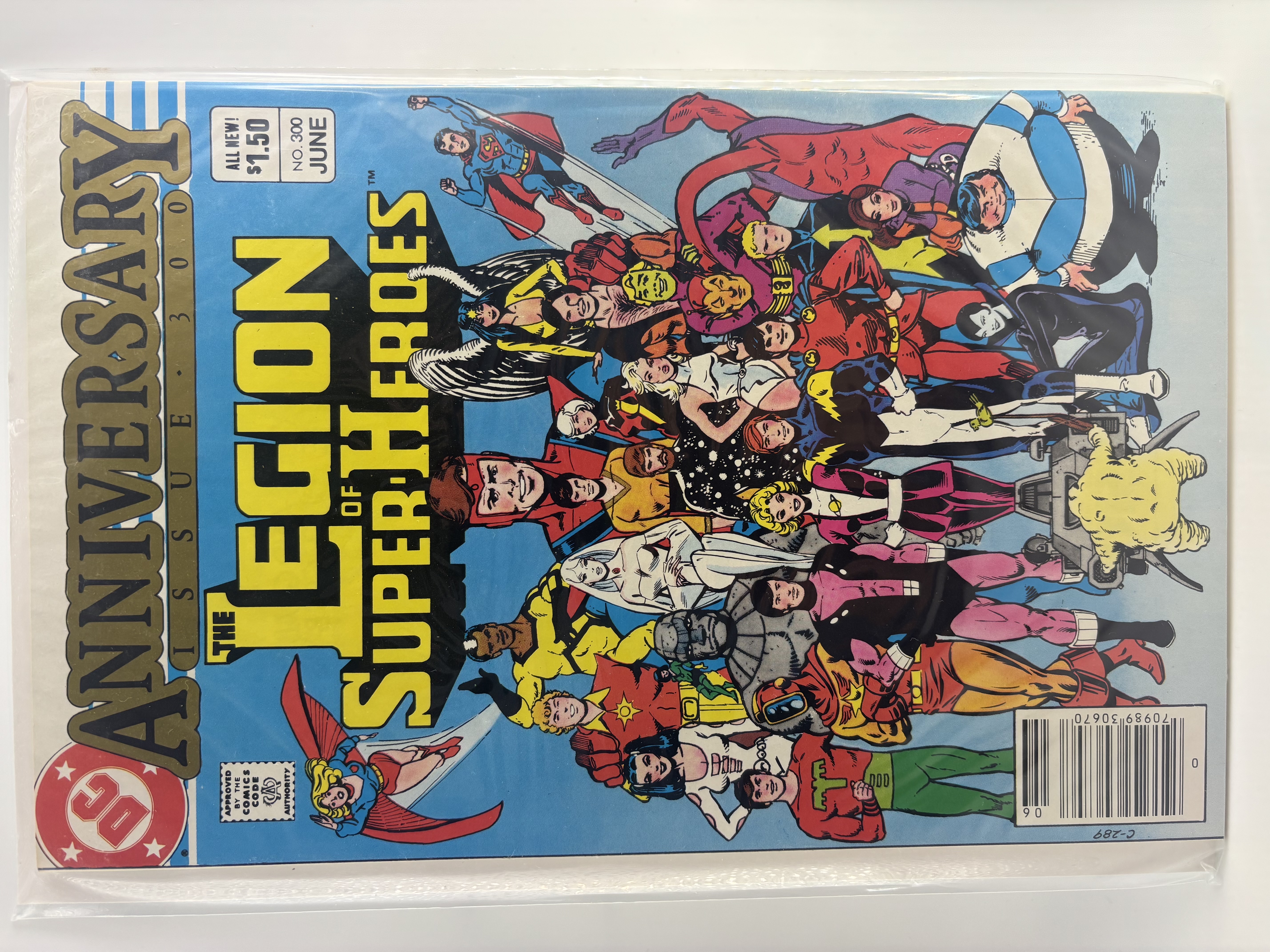 lot 191 image: The Legion of Super-Heroes Anniversary Issue #300 DC Comics Book