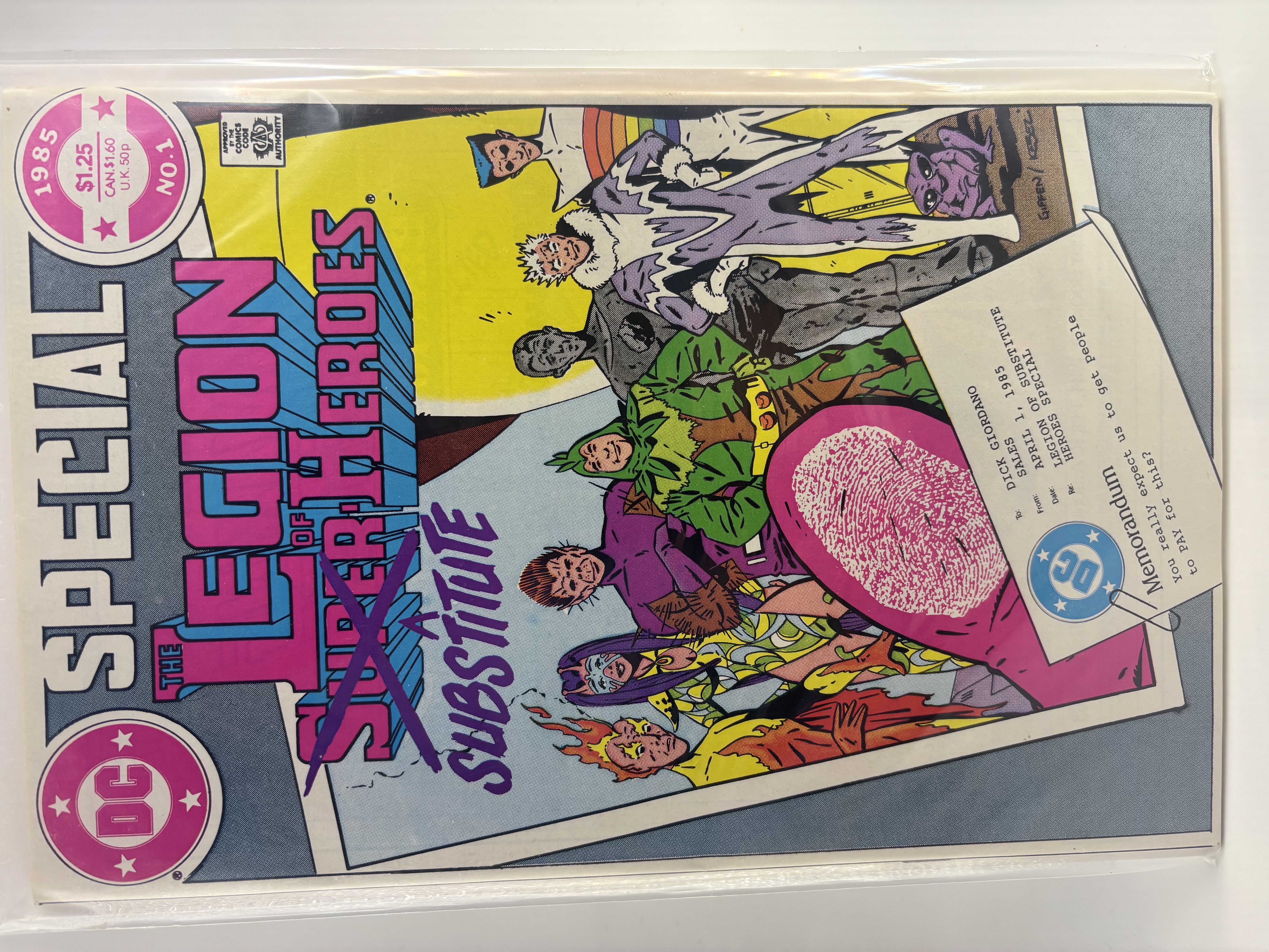 lot 192 image: The Legion of Super-Heroes (Substitute) Special Issue #1 DC Comics