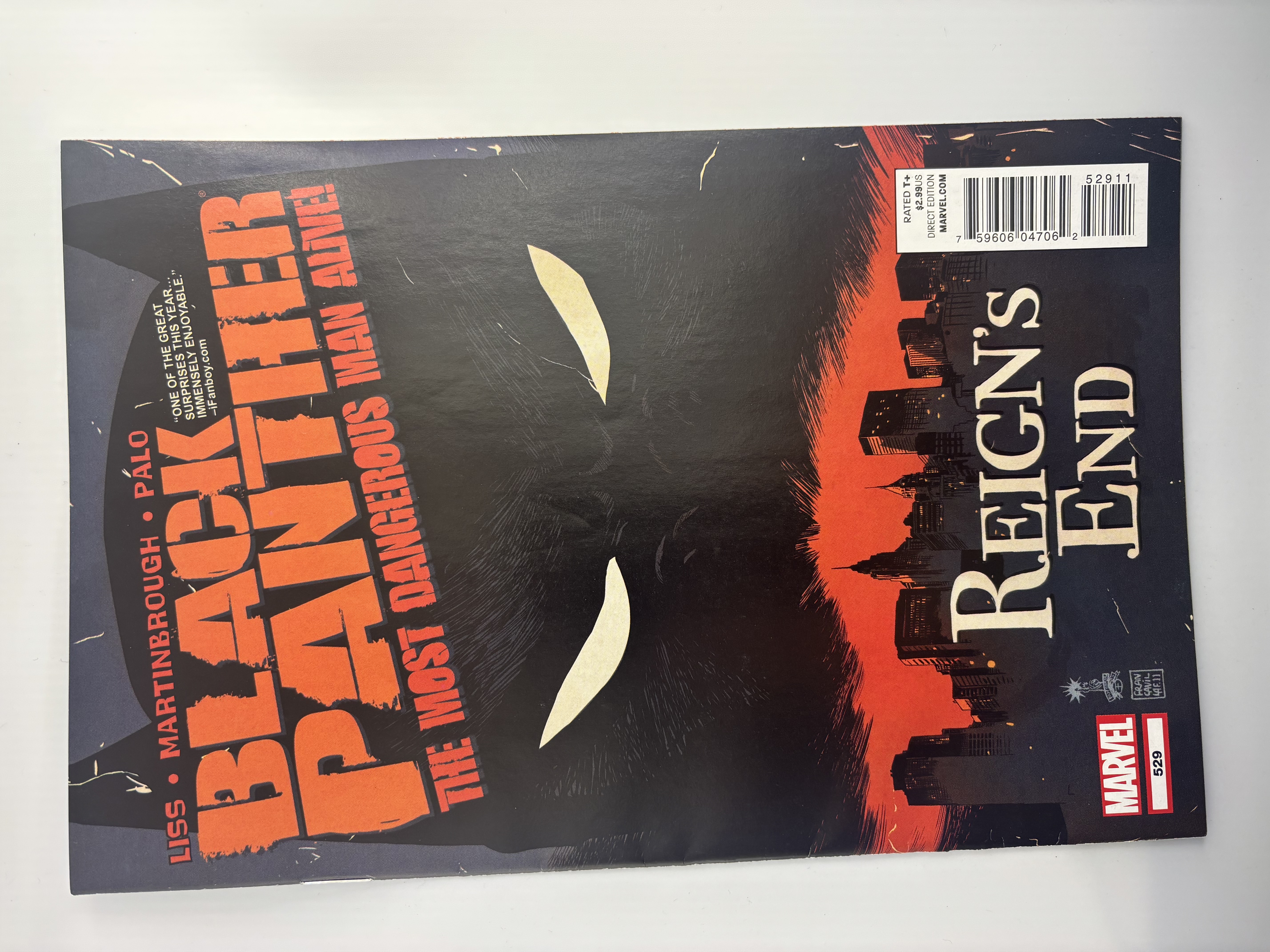 lot 196 image: Black Panther Most Dangerous Man Alive Reigns End Comic Book Marvel #529
