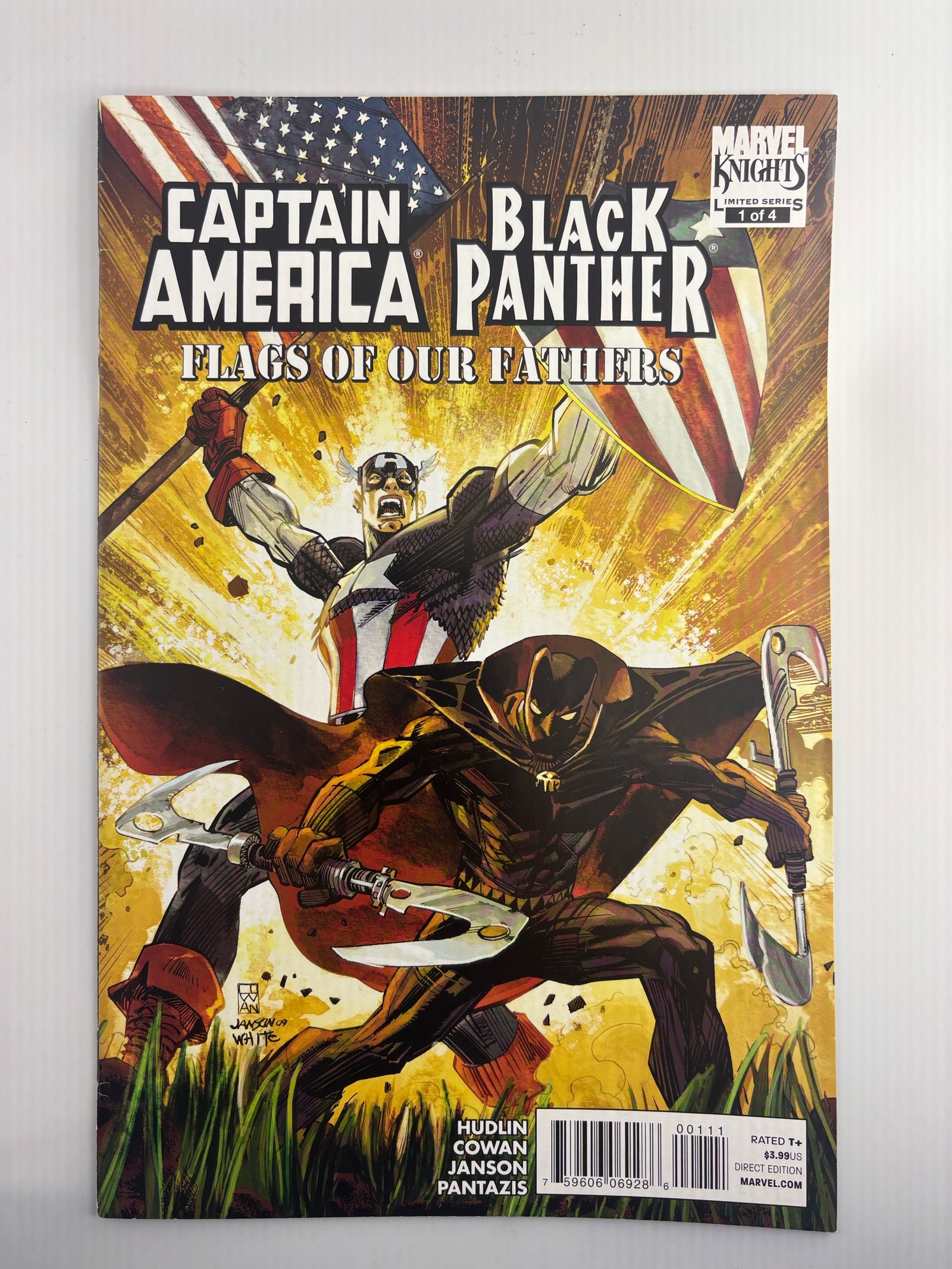 lot 217 image: Captain America and Black Panther Flags of Our Fathers Issue #1 of 4 Limited Series
