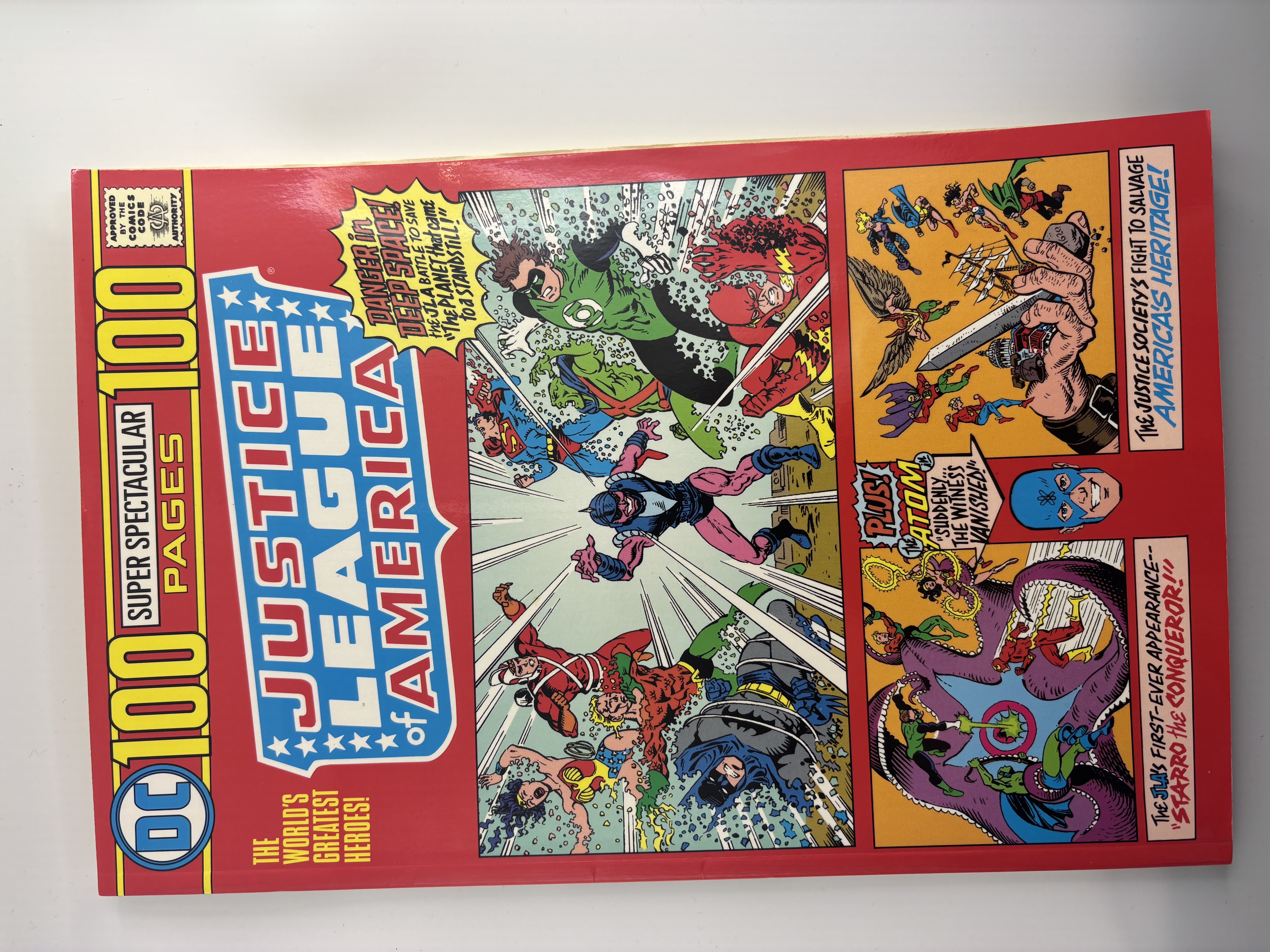 lot 218 image: Justice League of America Worlds Greatest Heroes 100 Pages