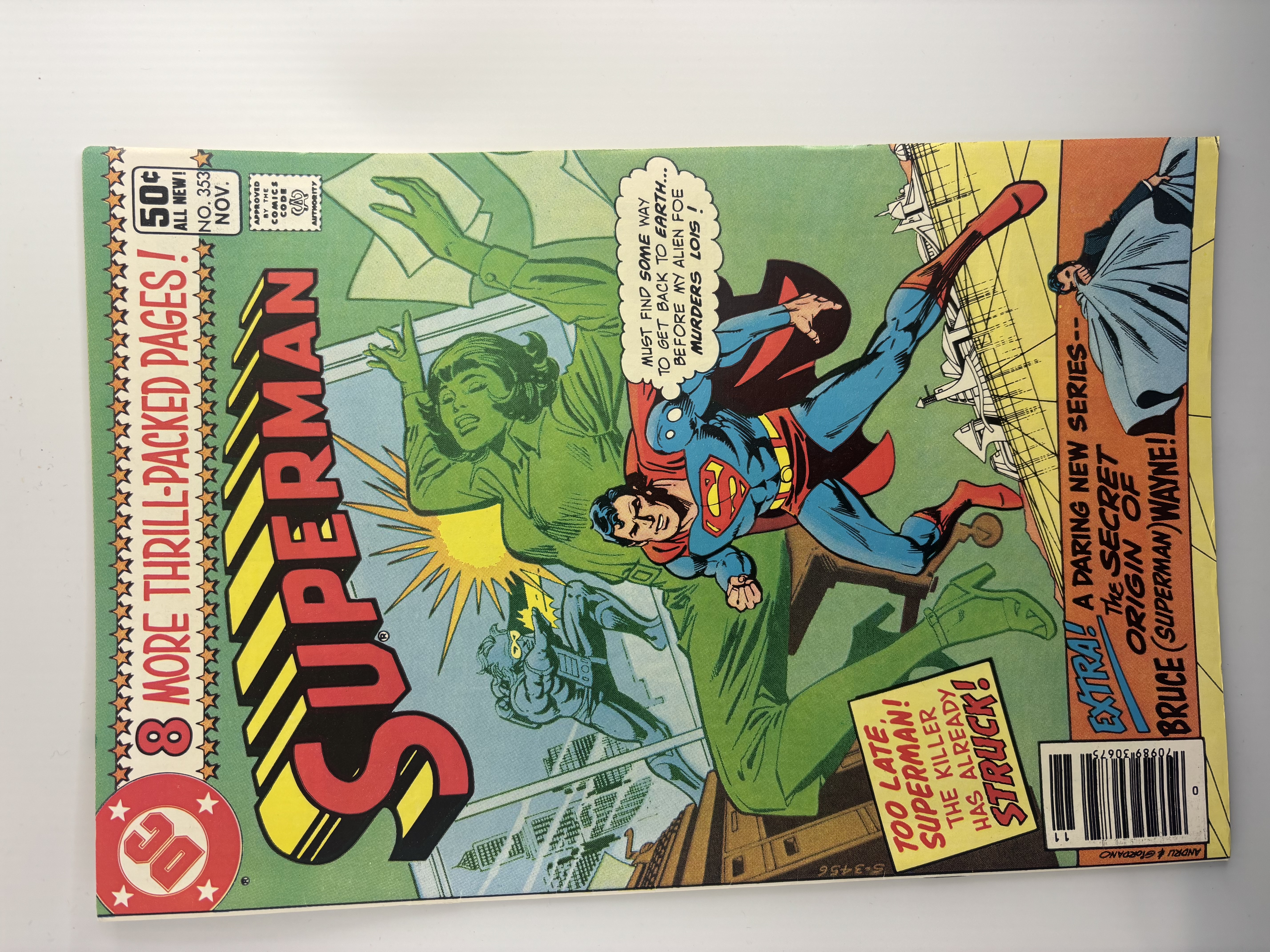 lot 221 image: Vintage Superman Issue #353 DC Comics