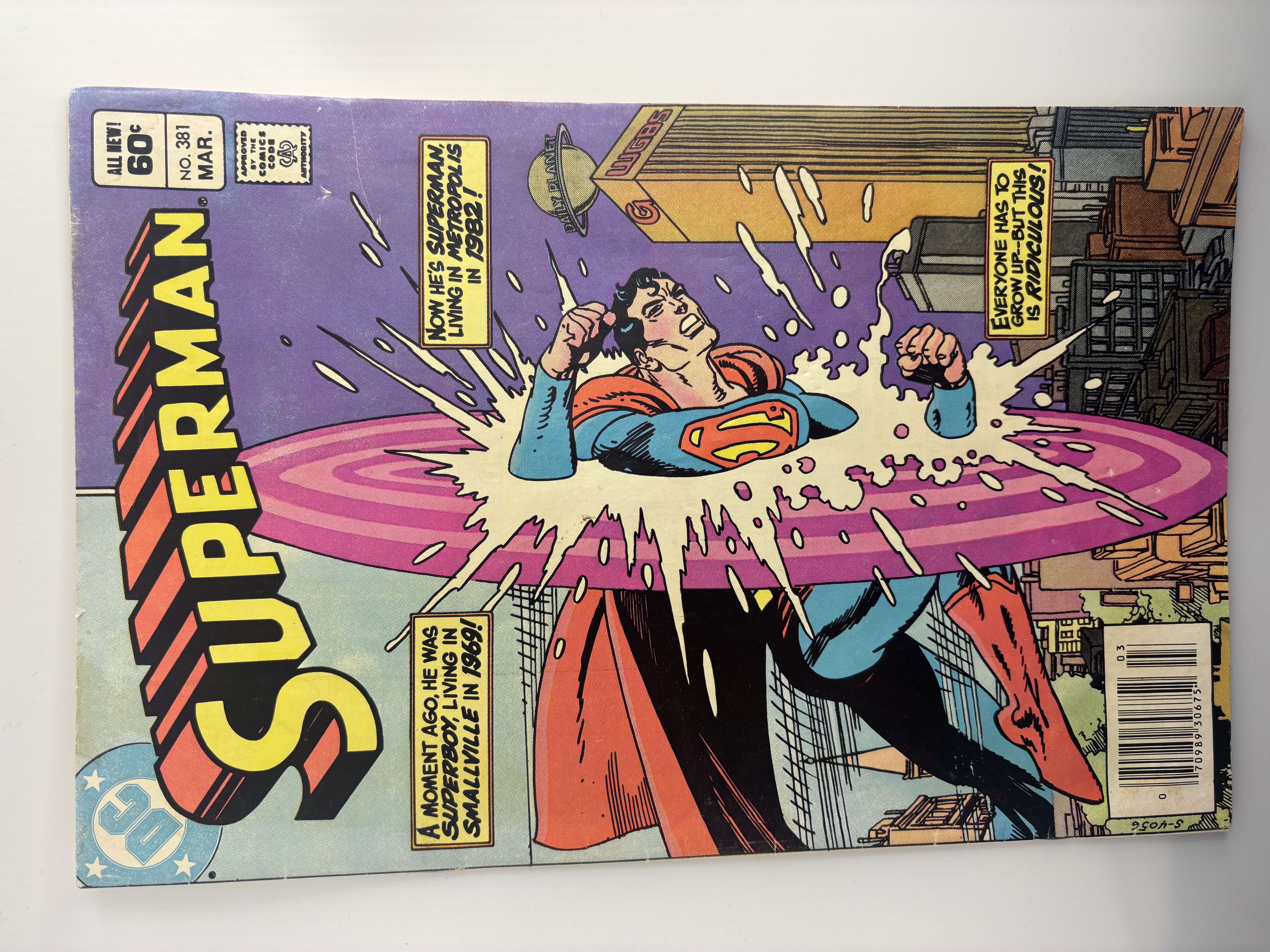 lot 222 image: Vintage Superman Issue #381 DC Comics