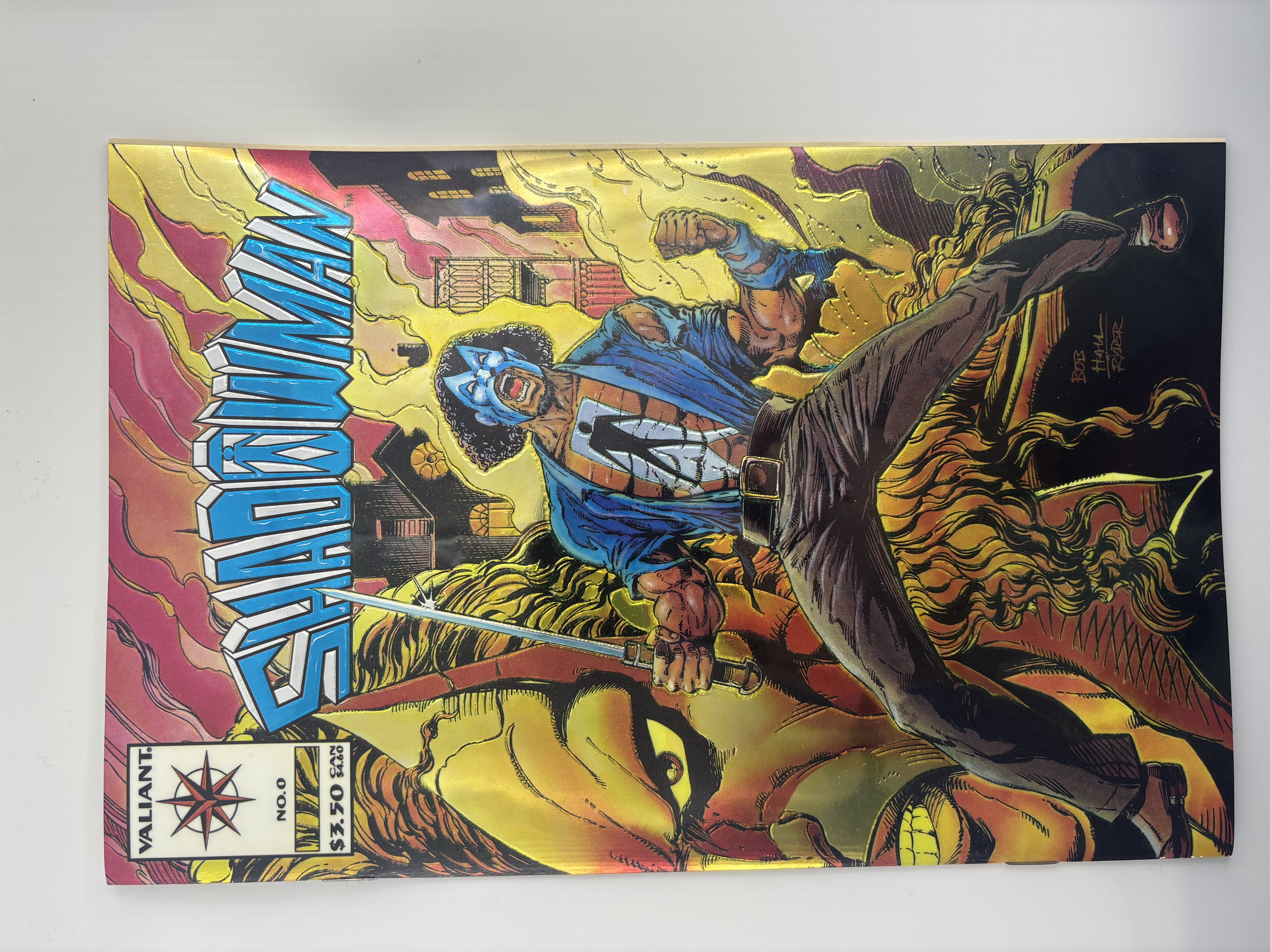 lot 233 image: Shadowman Issue #0 Special Metalic Issue Valiant Comics