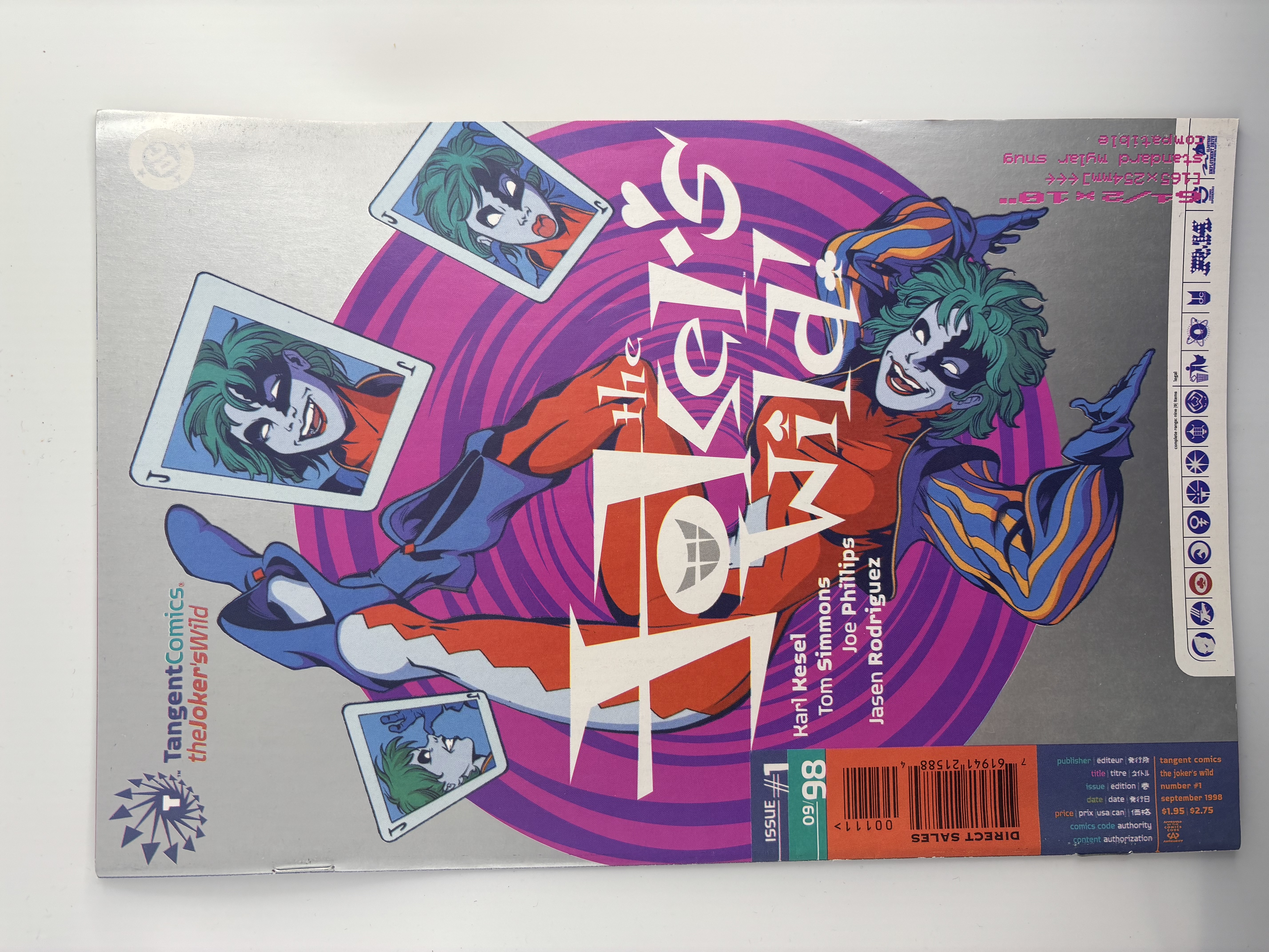 lot 246 image: The Jokers Wild First Issue #1 Tangent Comics, Offshoot of DC Comics