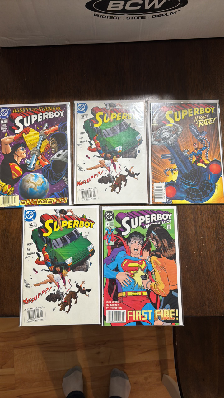lot 256 image: Superboy Comic Book Lot 5 Comics DC