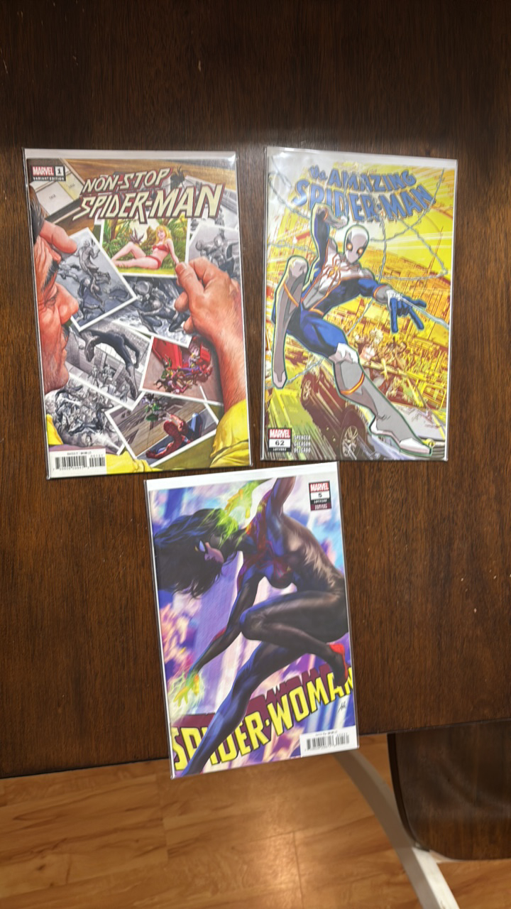 lot 272 image: Spider-Man and Spider-Woman Comic Book Lot Marvel