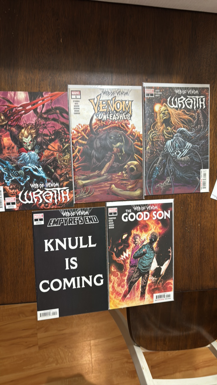 lot 276 image: Web of Venom Comic Book Lot, 5 Comics Spinoff of Spider-Man Marvel Comics