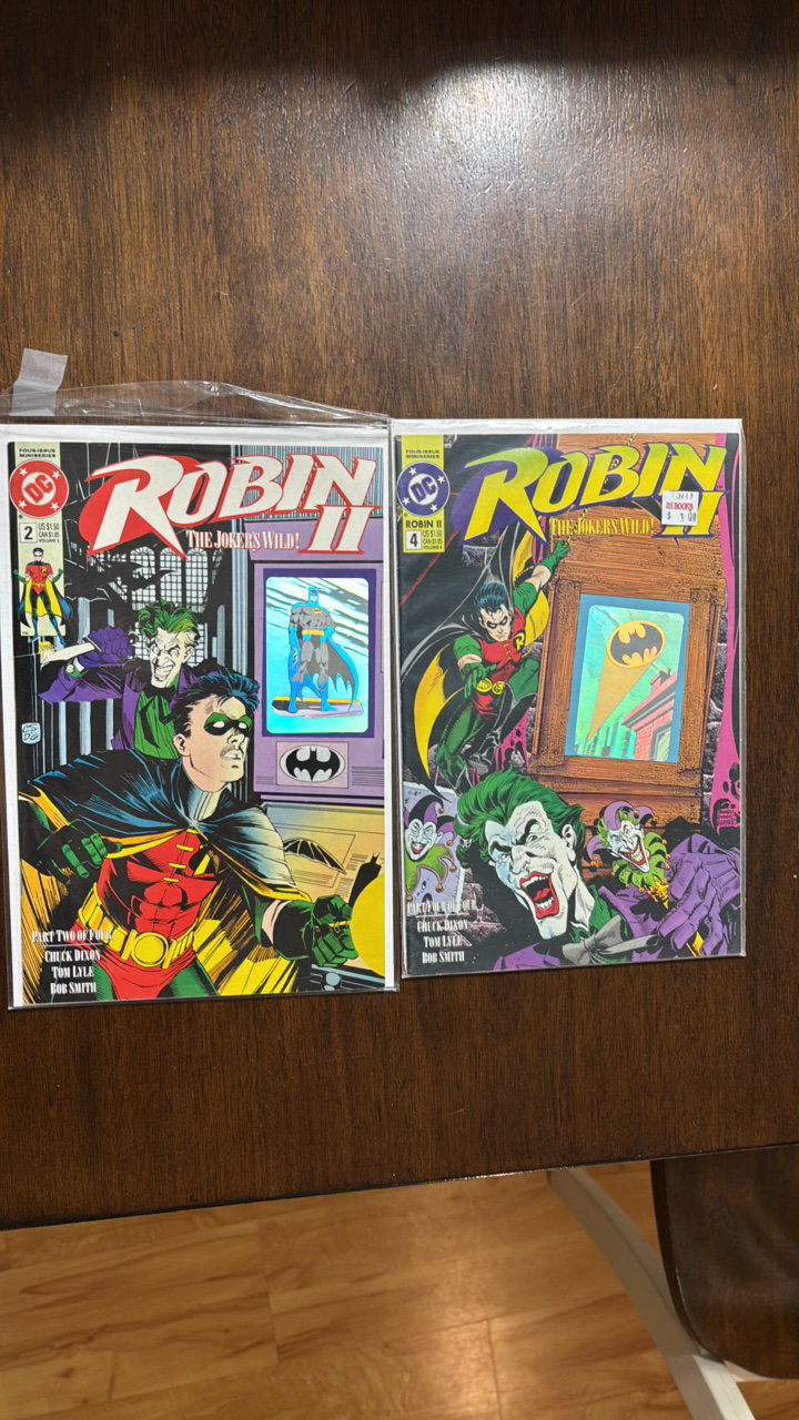 lot 290 image: Robin II Comic Book Lot, 2 Comics including Issues 2,4 DC