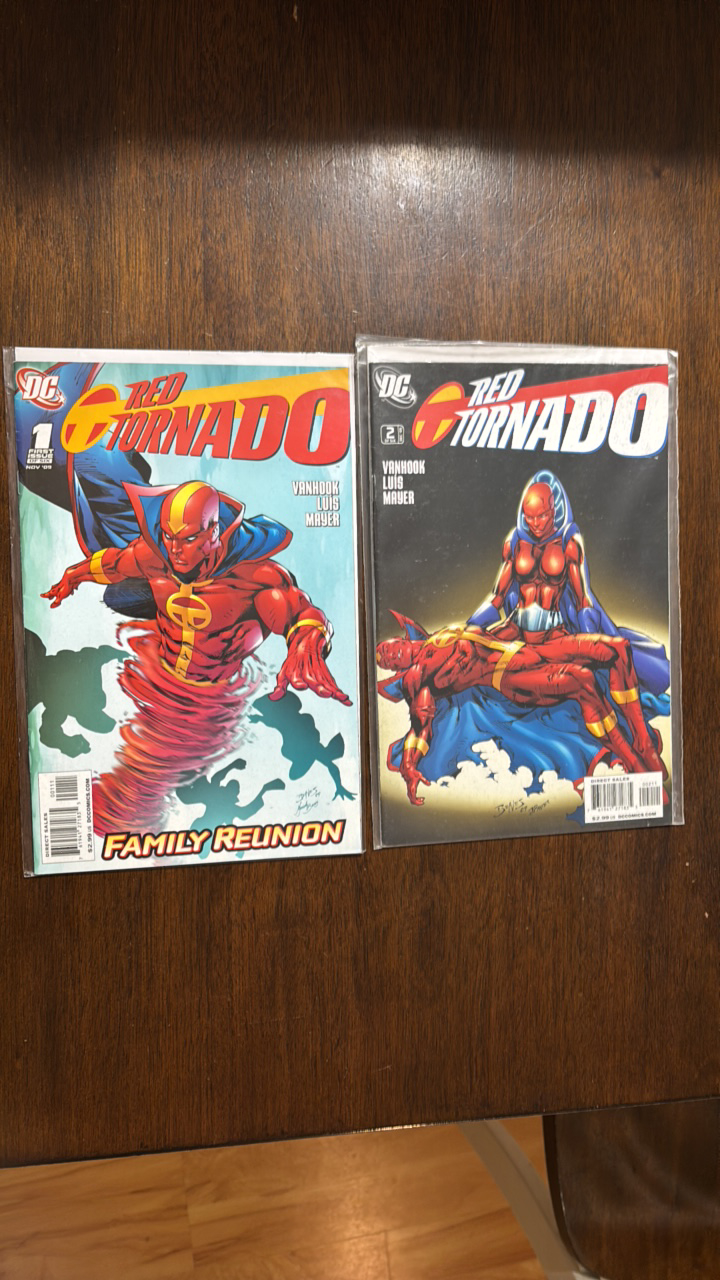 lot 291 image: Red Tornado Issues 1 and 2, DC Comics