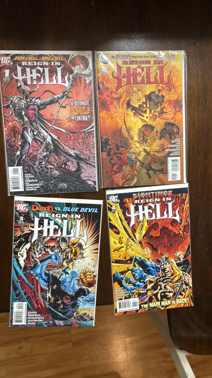 lot 294 image: Reign In Hell Issues 1,2,3,4 DC Comics