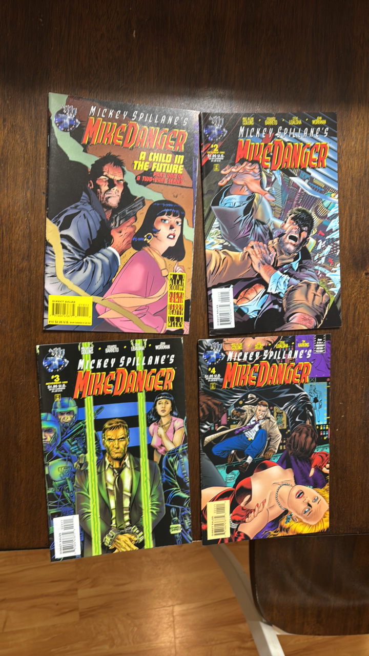 lot 298 image: Mike Danger Comic Lot, Issues 1,2,3,4 Comics