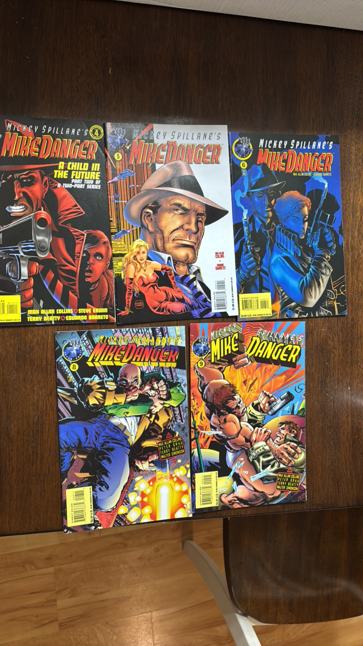 lot 299 image: Mike Danger Comic Book Lot, 5 Comics