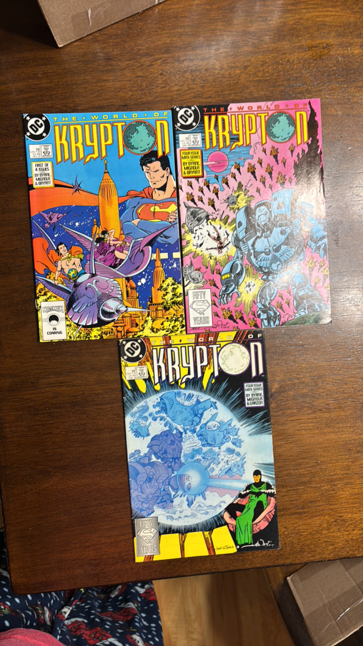 lot 324 image: The World of Krypton Superman Comics #s 1-3 DC Comics