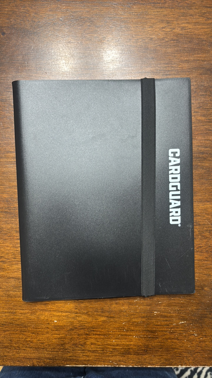 lot 348 image: CardGuard Black Binder, Empty, Barely Used