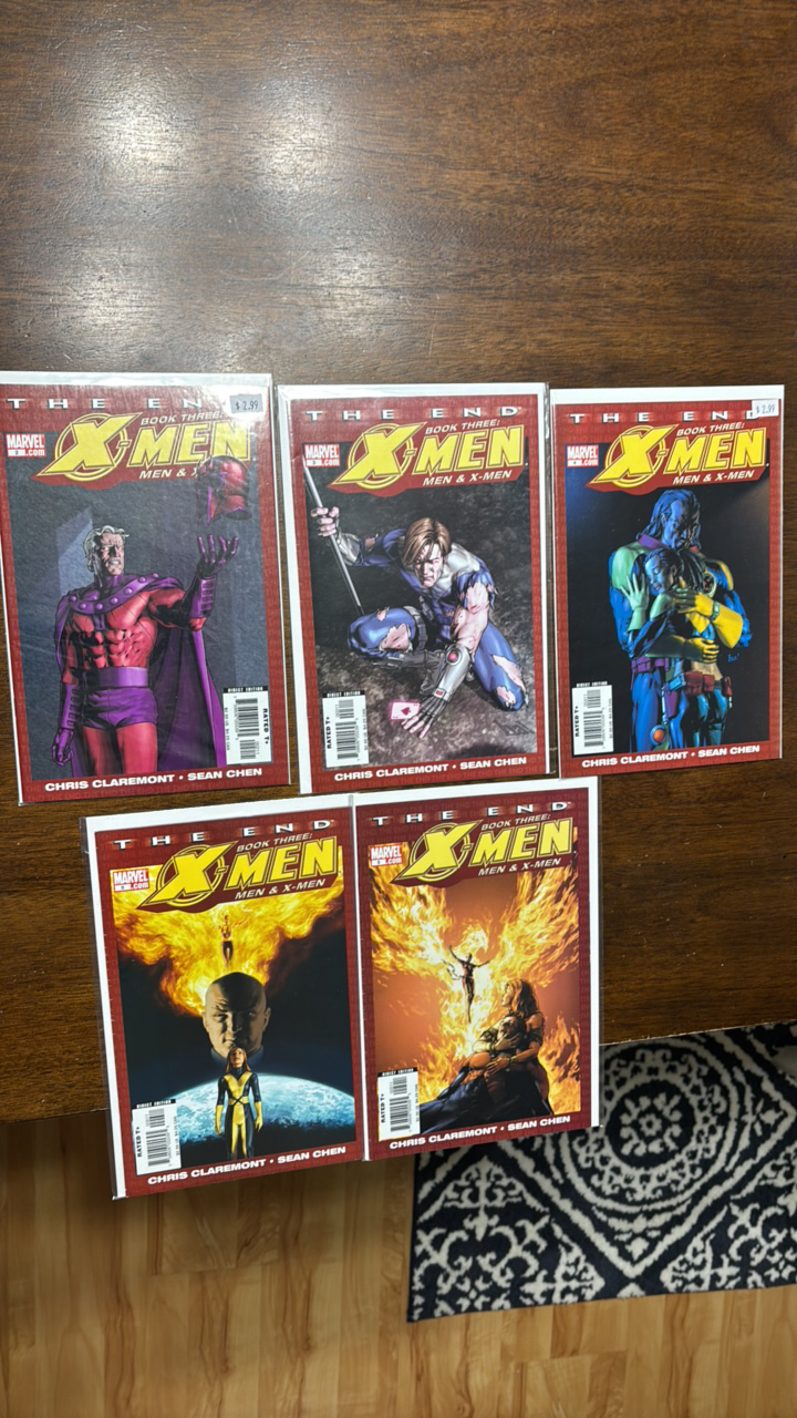 lot 362 image: X-Men Comic Book Lot, 5 Marvel Comics