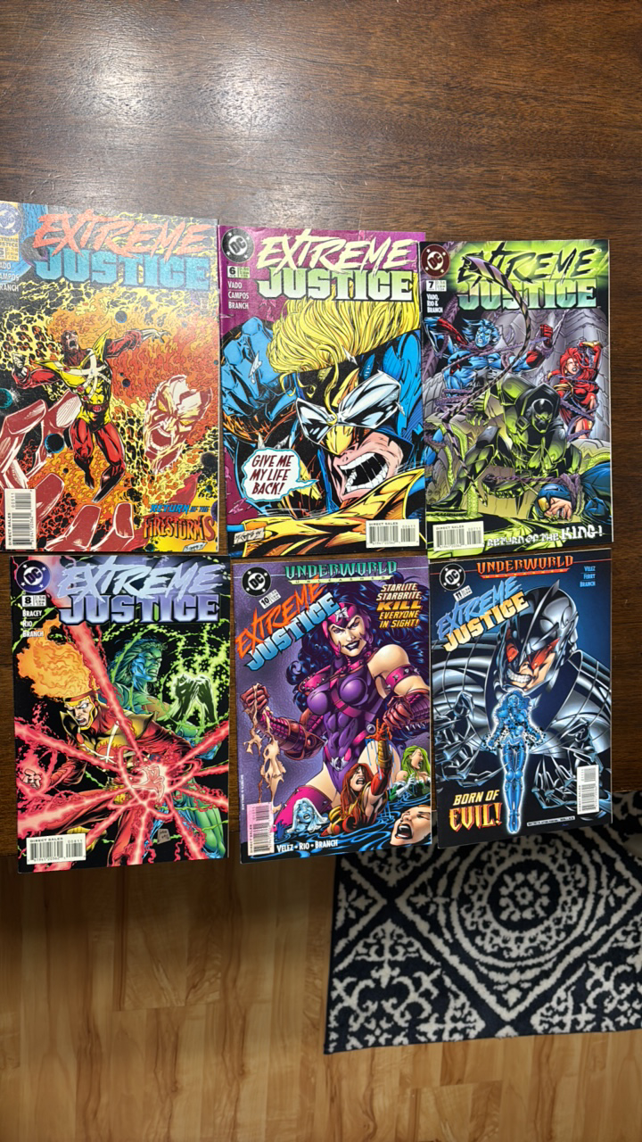 lot 377 image: Extreme Justice DC Comic Book Lot, 6 Comics