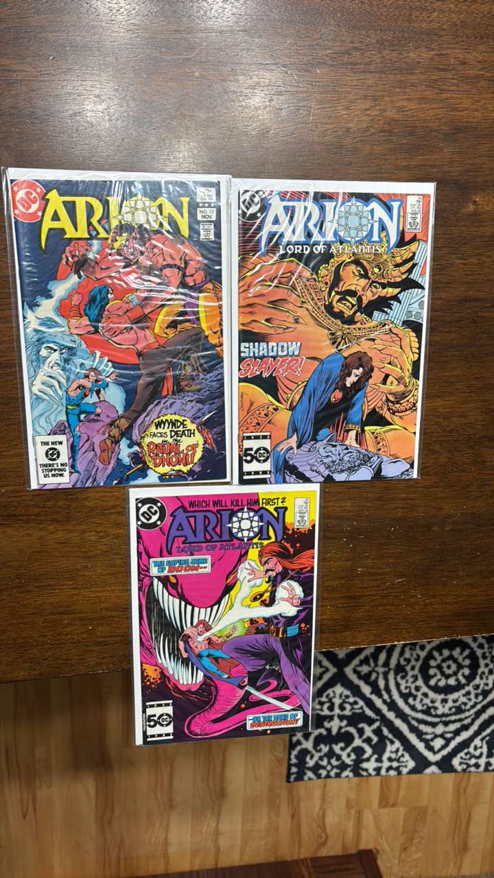 lot 379 image: Arian Lord of Atlantis DC Comicw Book Lot, 3 Comics