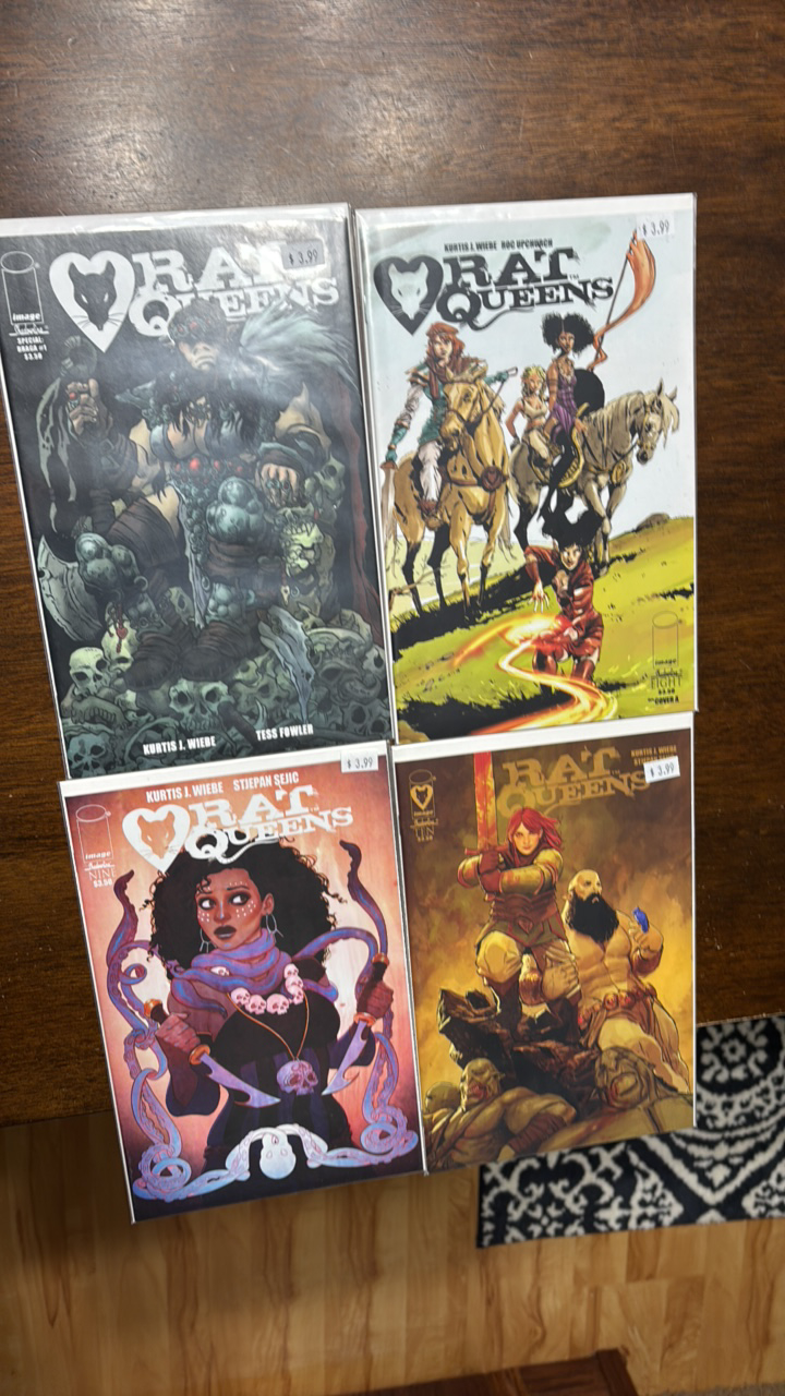 lot 385 image: Rat Queens Comic Bool Lot, 4 Comics Image Comics