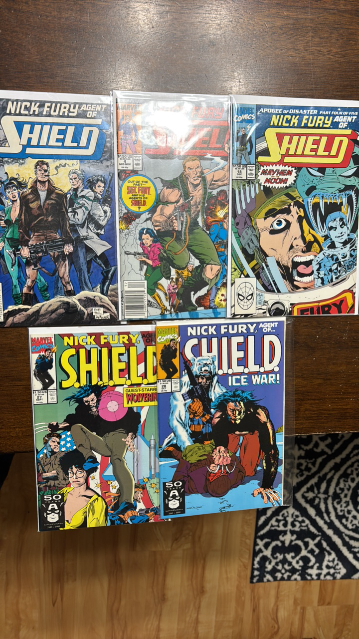 lot 397 image: Nick Furty Agent of SHIELD Marvel Comic Book Lot, 5 Comicw