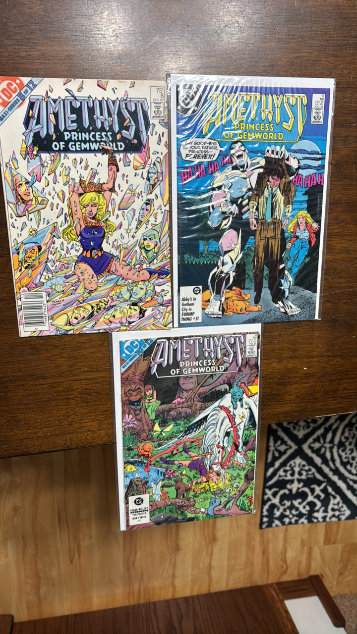 lot 399 image: Amethyst Princess of Gemworld Comic Book Lot, 3 Comics DC
