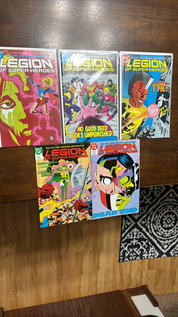 lot 401 image: The Legion of Super Heroes DC Comic Book Lot, #s 16,19,20,21,22